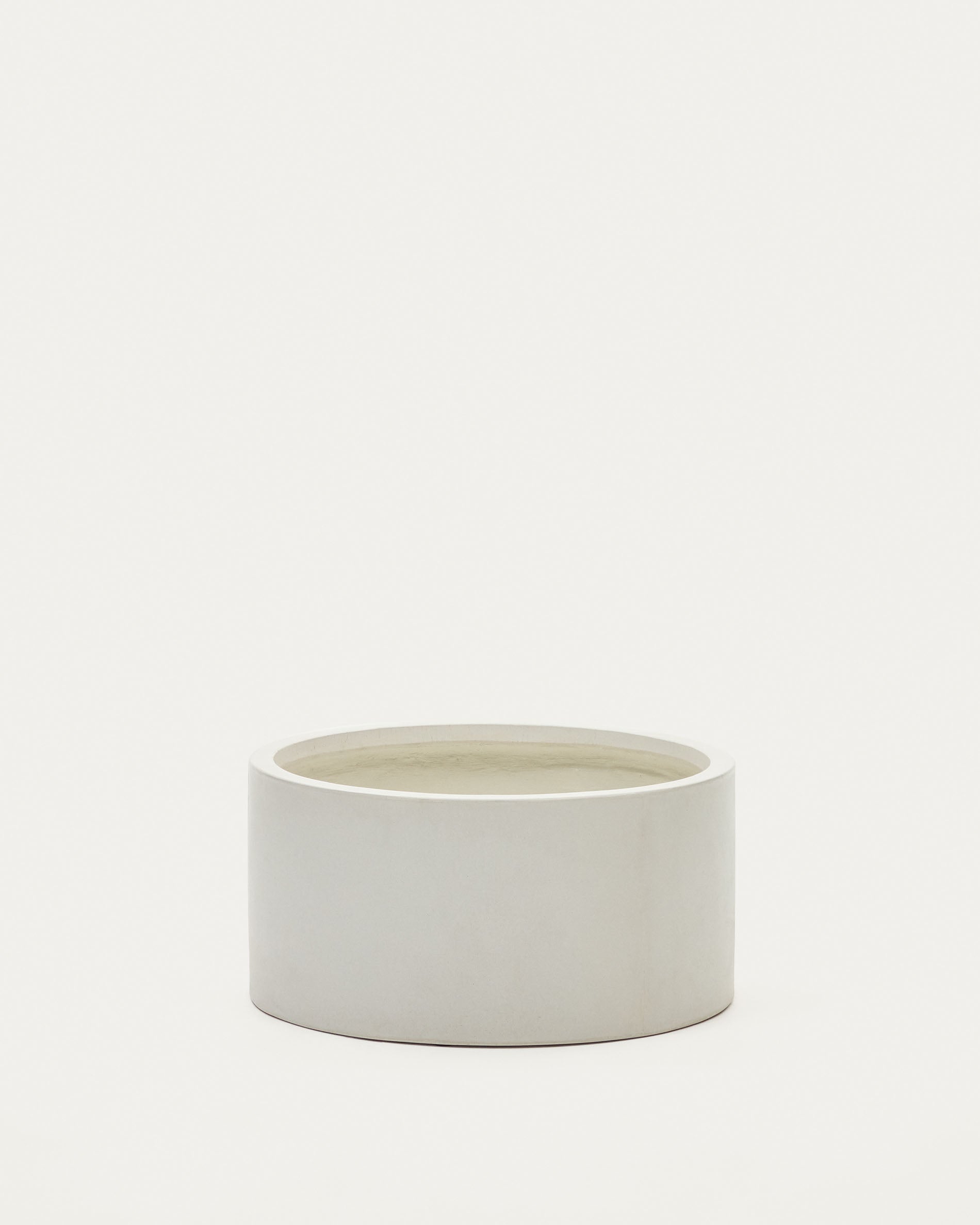 Aiguablava plant pot in white cement, Ø 62 cm - Product View