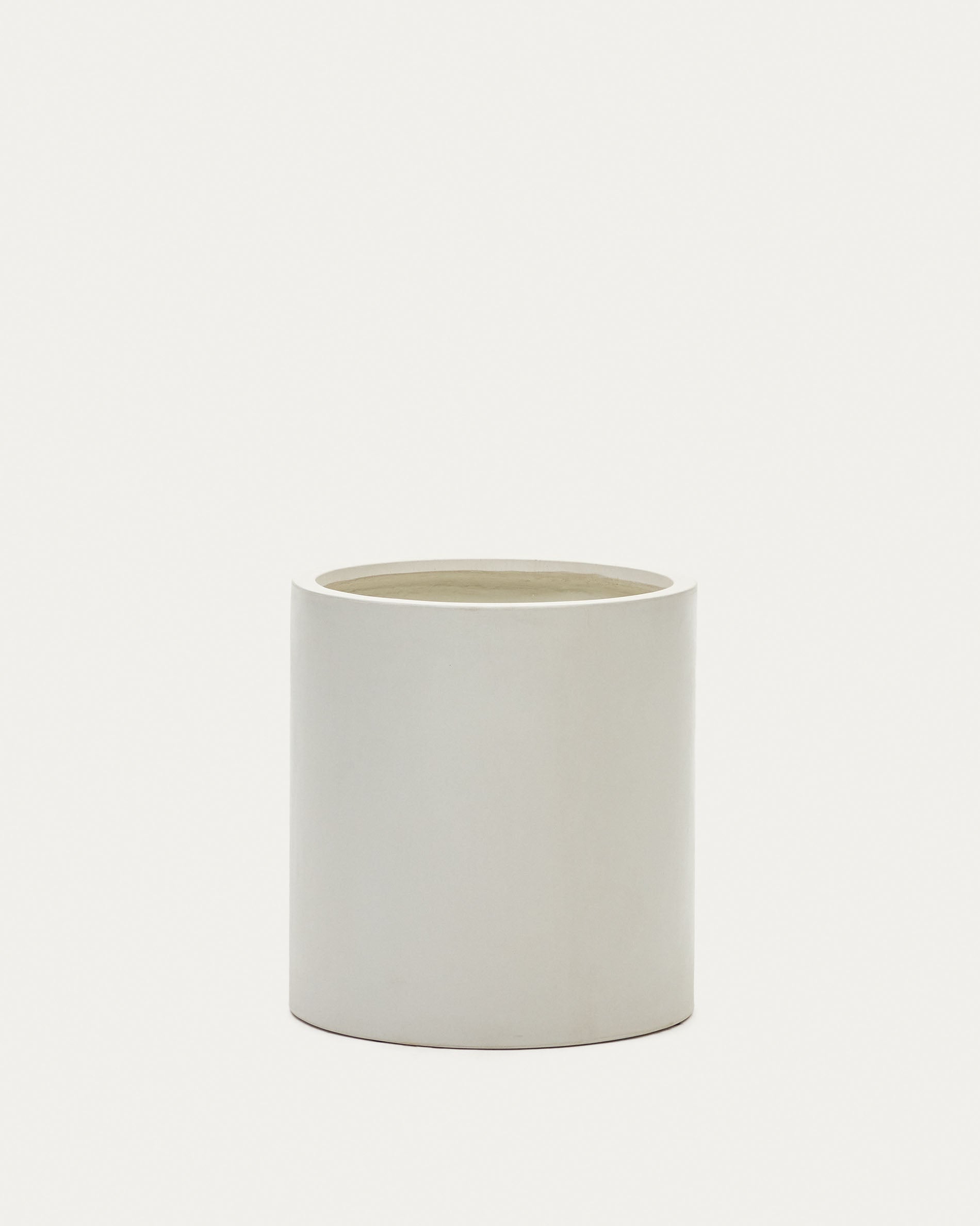 Aiguablava plant pot in white cement, Ø 52 cm - Product View