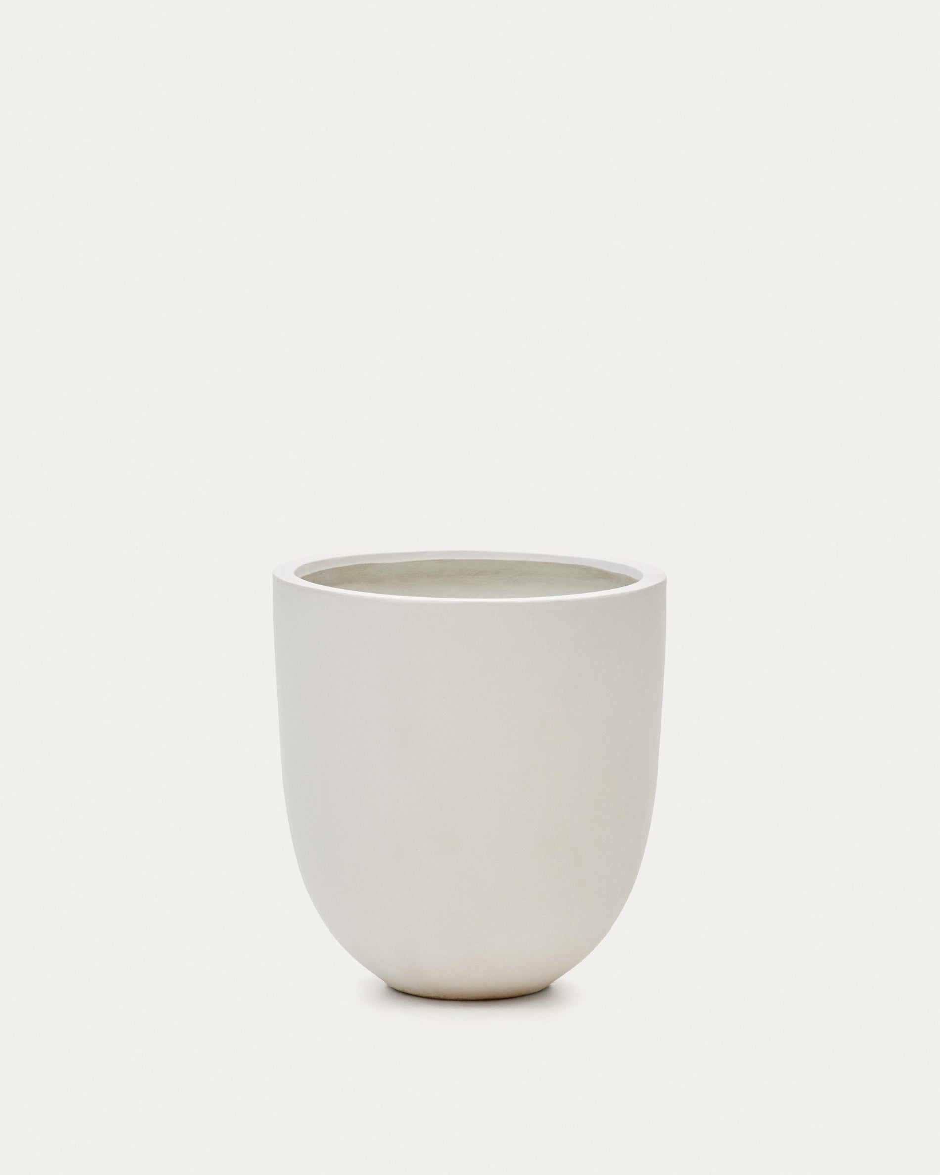 Aiguablava plant pot in white cement, Ø 56 cm - Product View