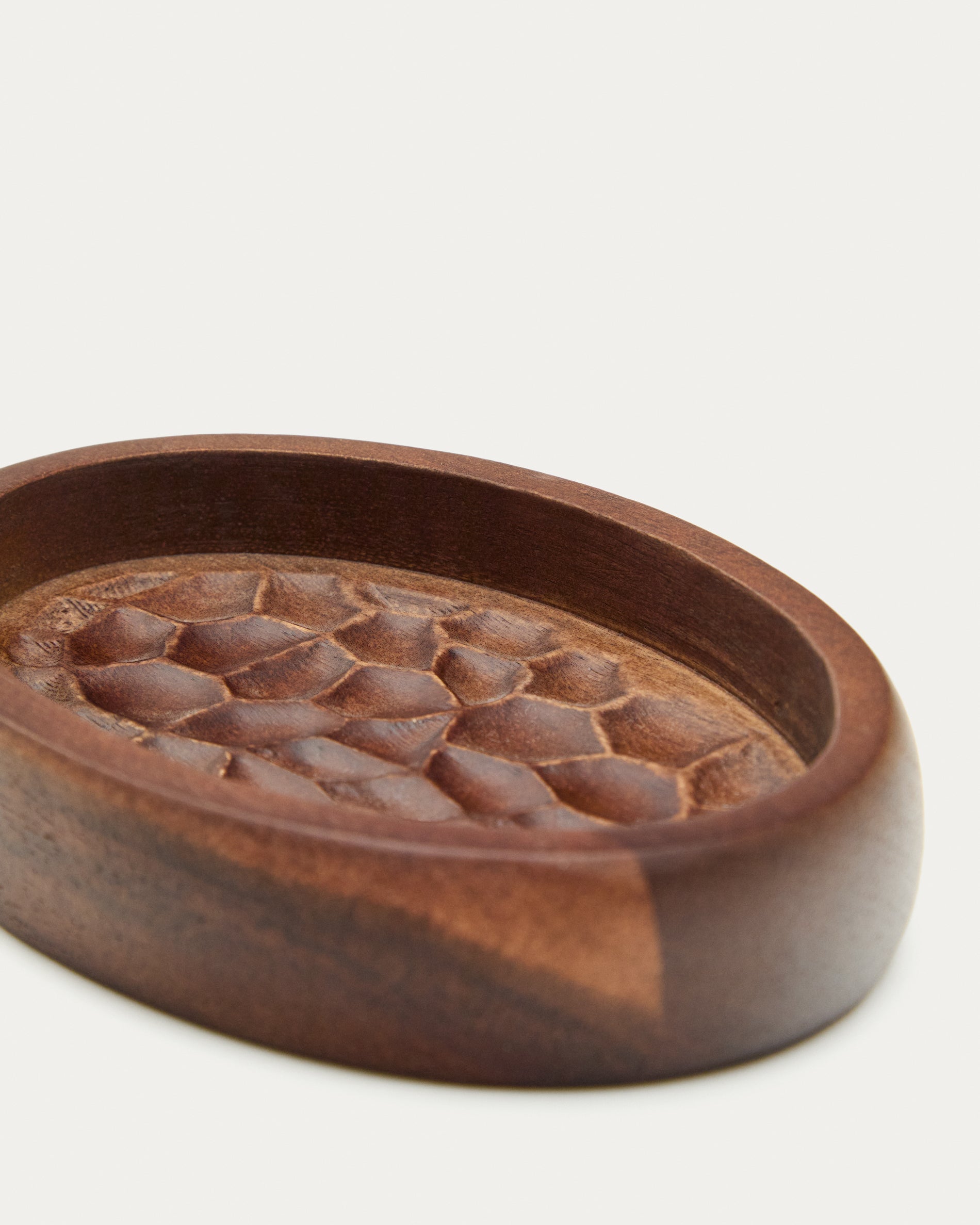 Fraz acacia wood soap dish FSC 100% - Detail