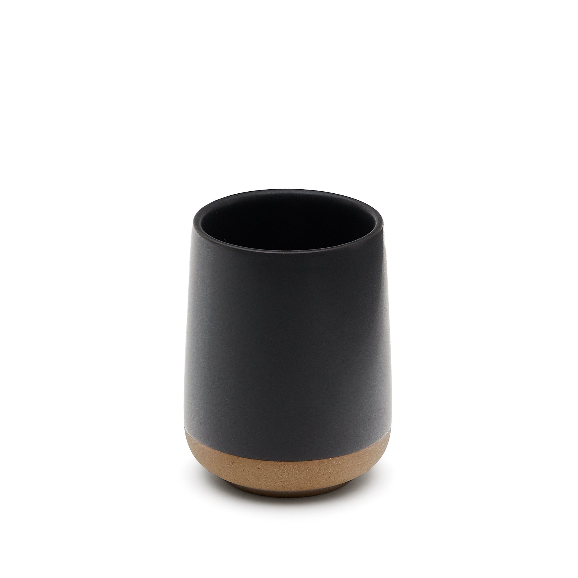 Silma Brown and Grey Stoneware Toothbrush Holder - Product Image