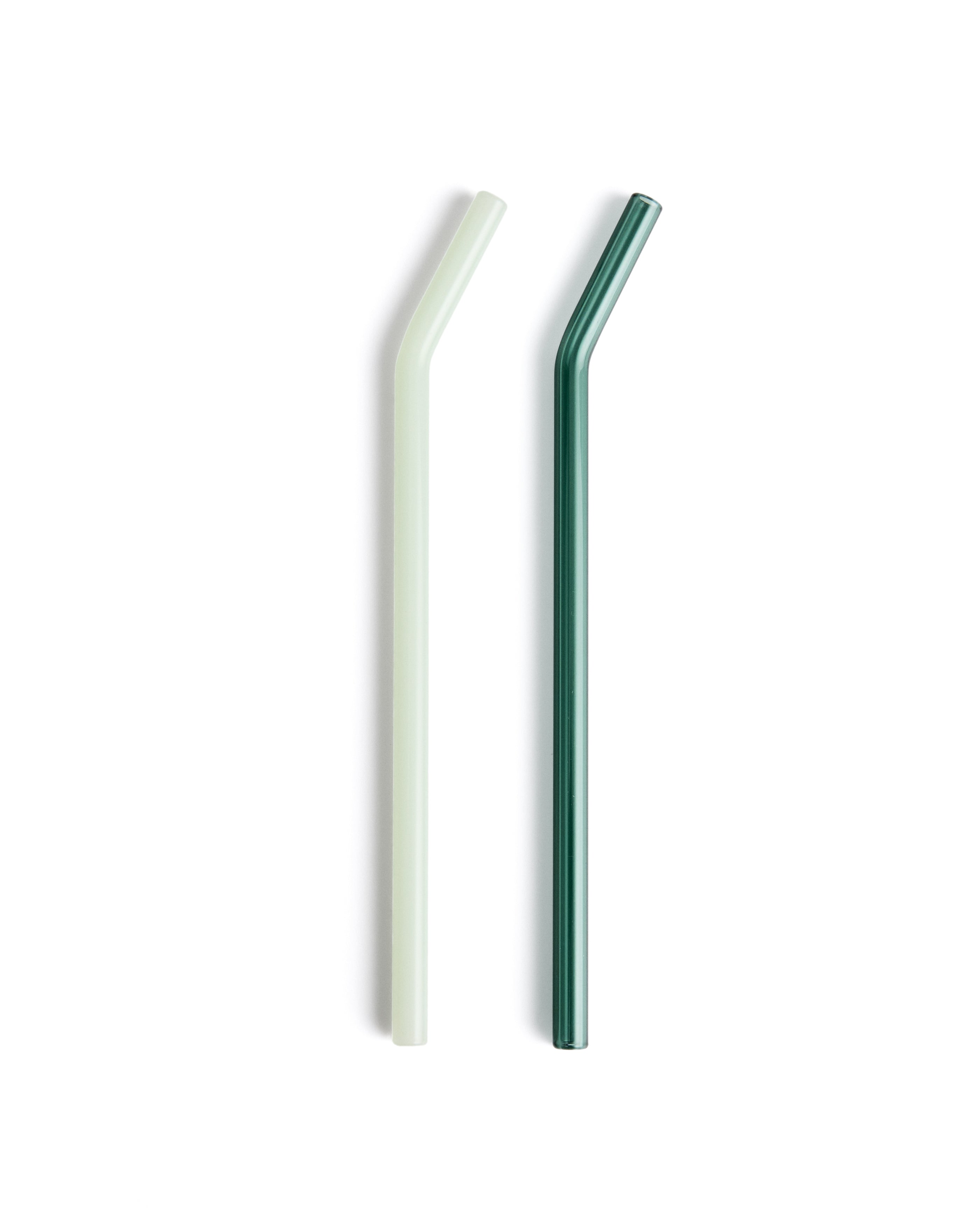 Micla set of 6 glass straws 10.5 cm - Product Image