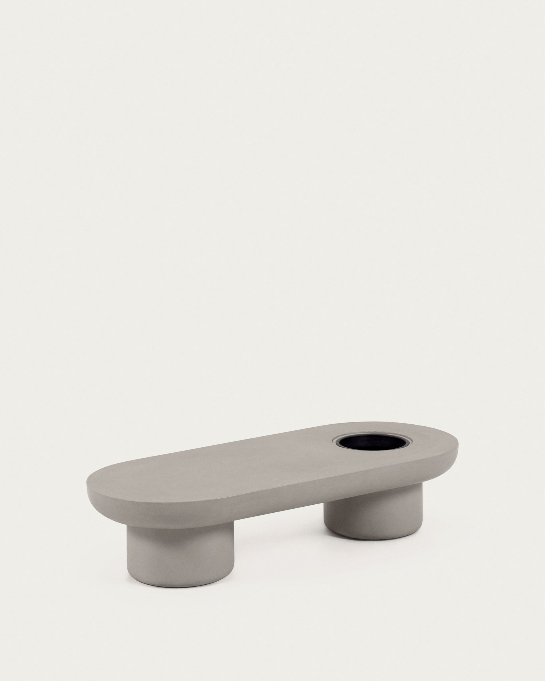 Taimi concrete outdoor coffee table Ø 140 x 60 cm - Product View
