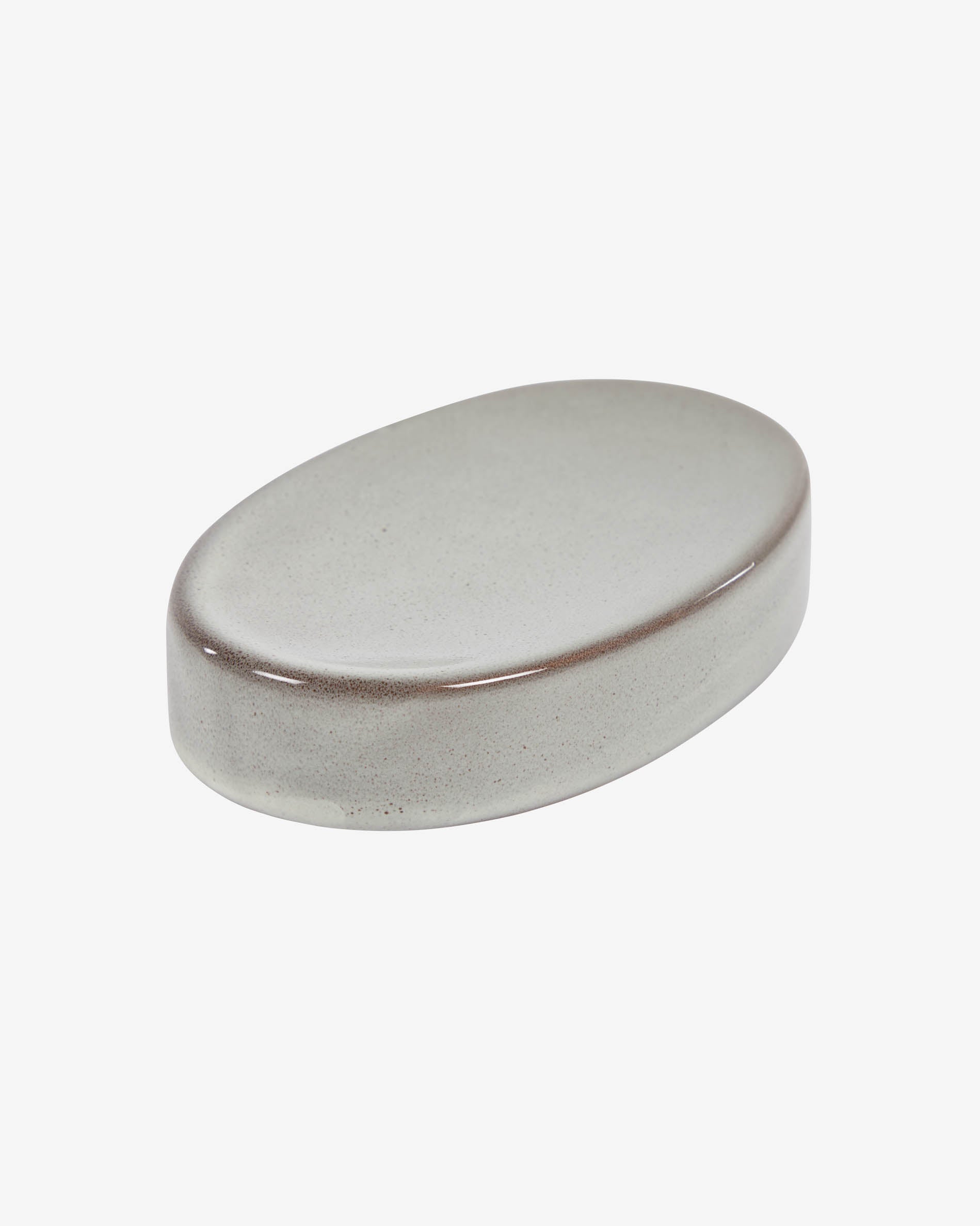 Chavela grey ceramic soap dish - Product View