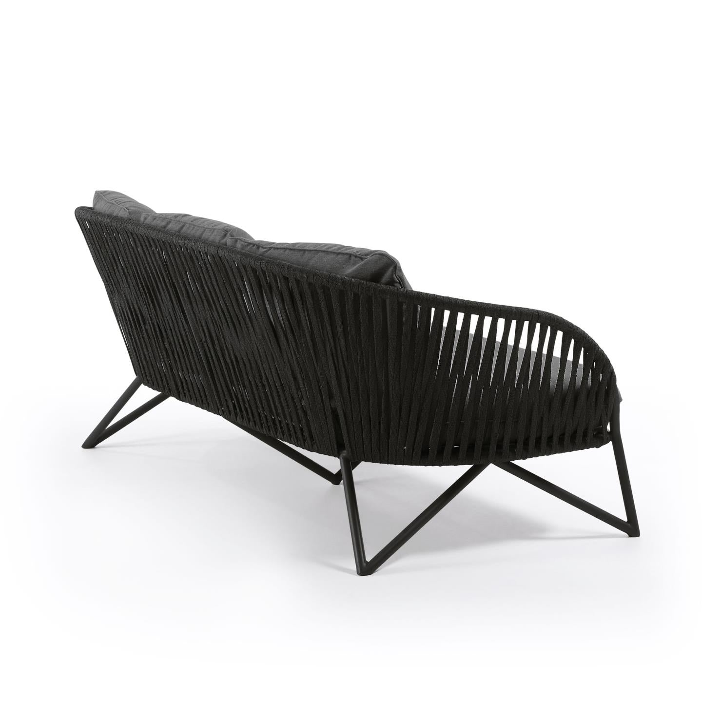 3 seater Branzie sofa in black cord, 180 cm - Product Image