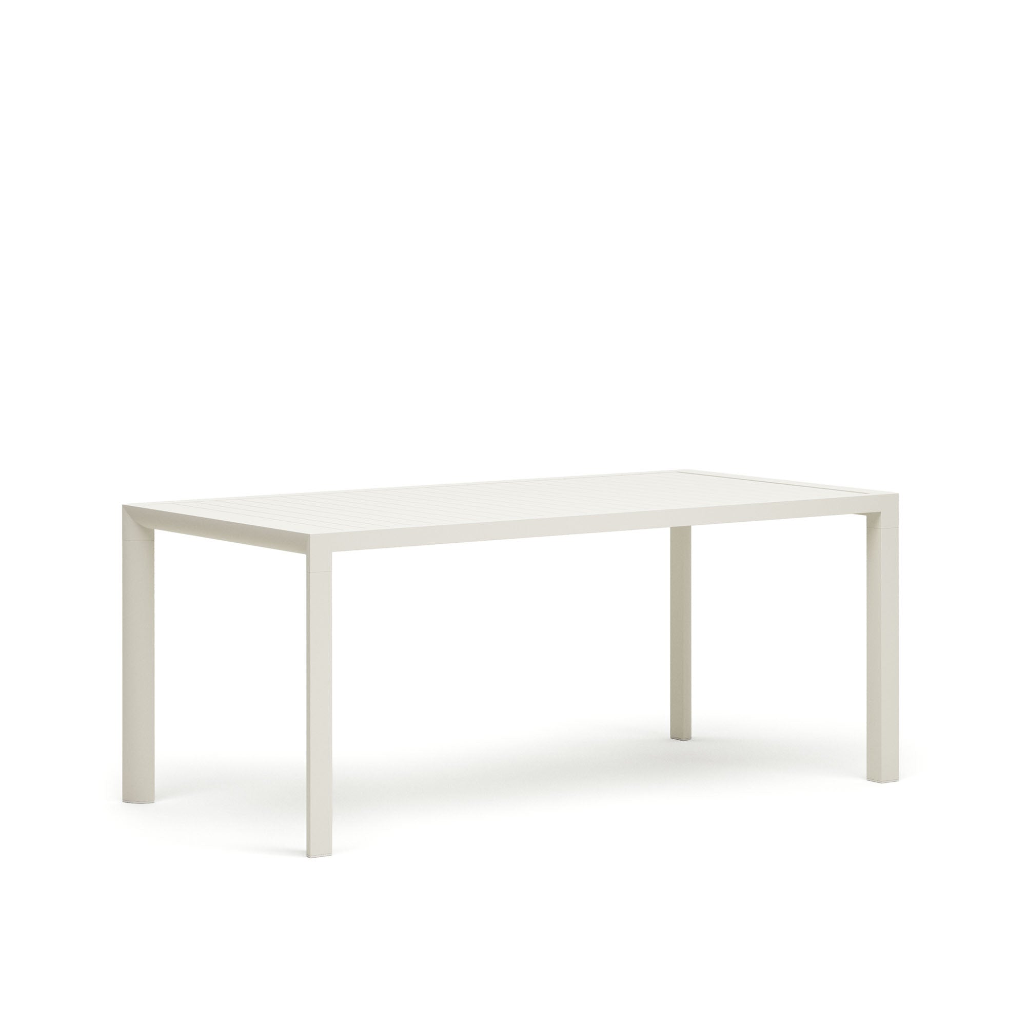 Culip aluminium outdoor table with white finish, 180 x 90 cm - Product Image
