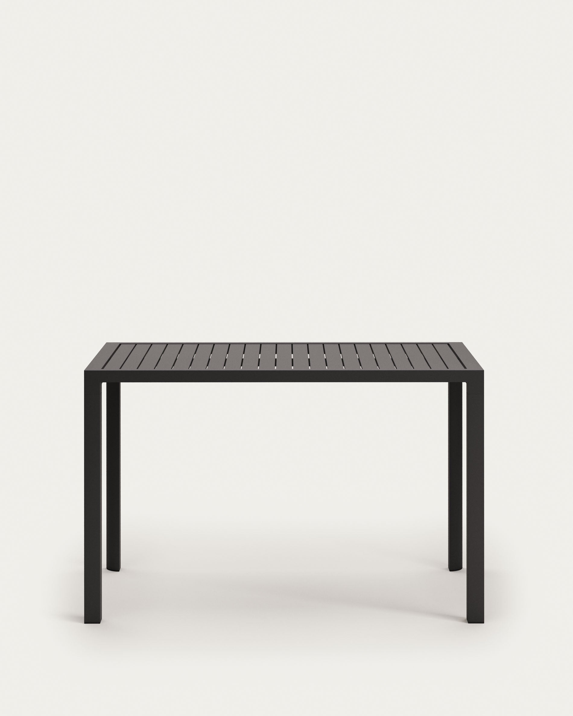 Culip aluminium outdoor bar table in powder coated grey finish, 150 x 77 cm - Product View