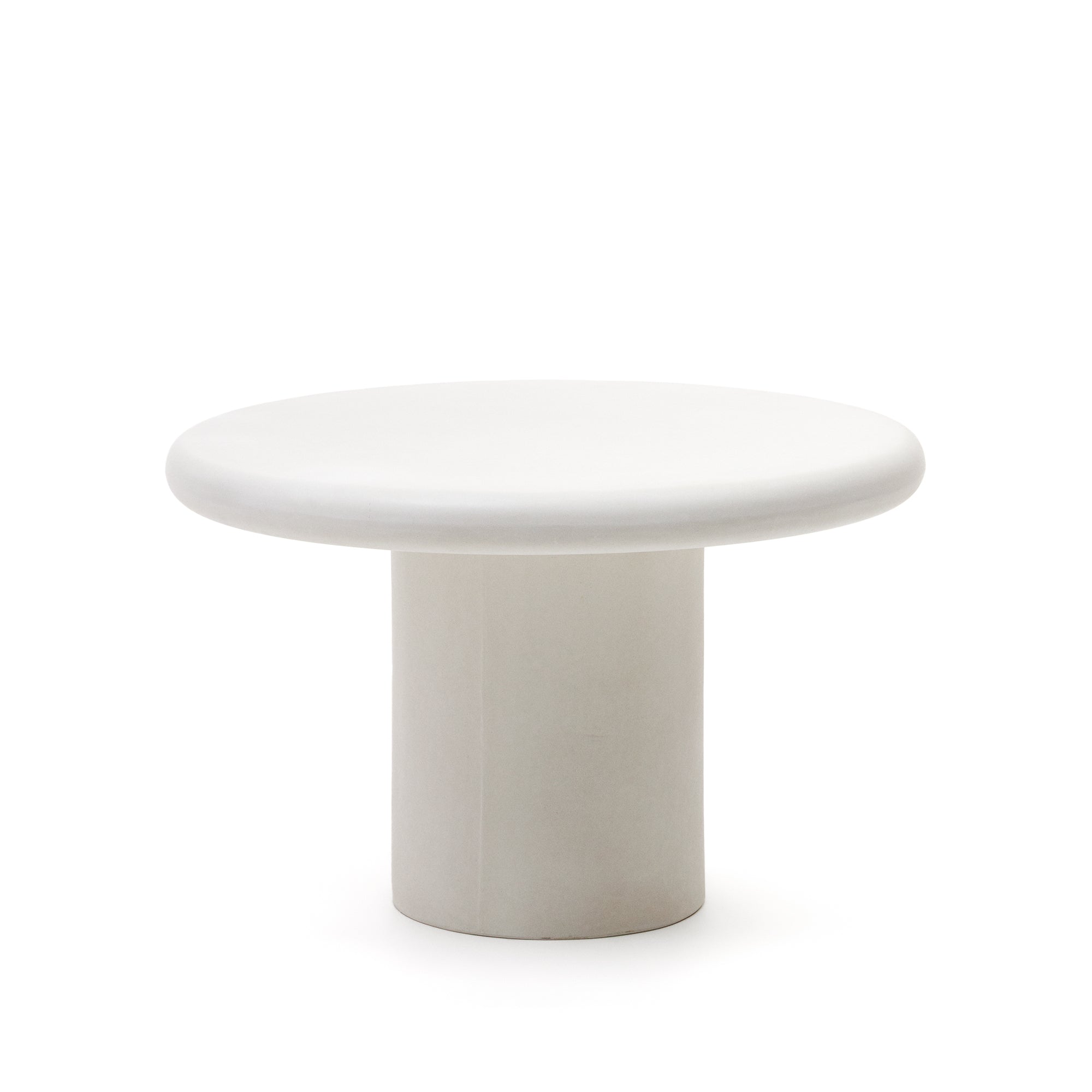 Addaia Round Table made of White Cement Ø120 cm - Product Image