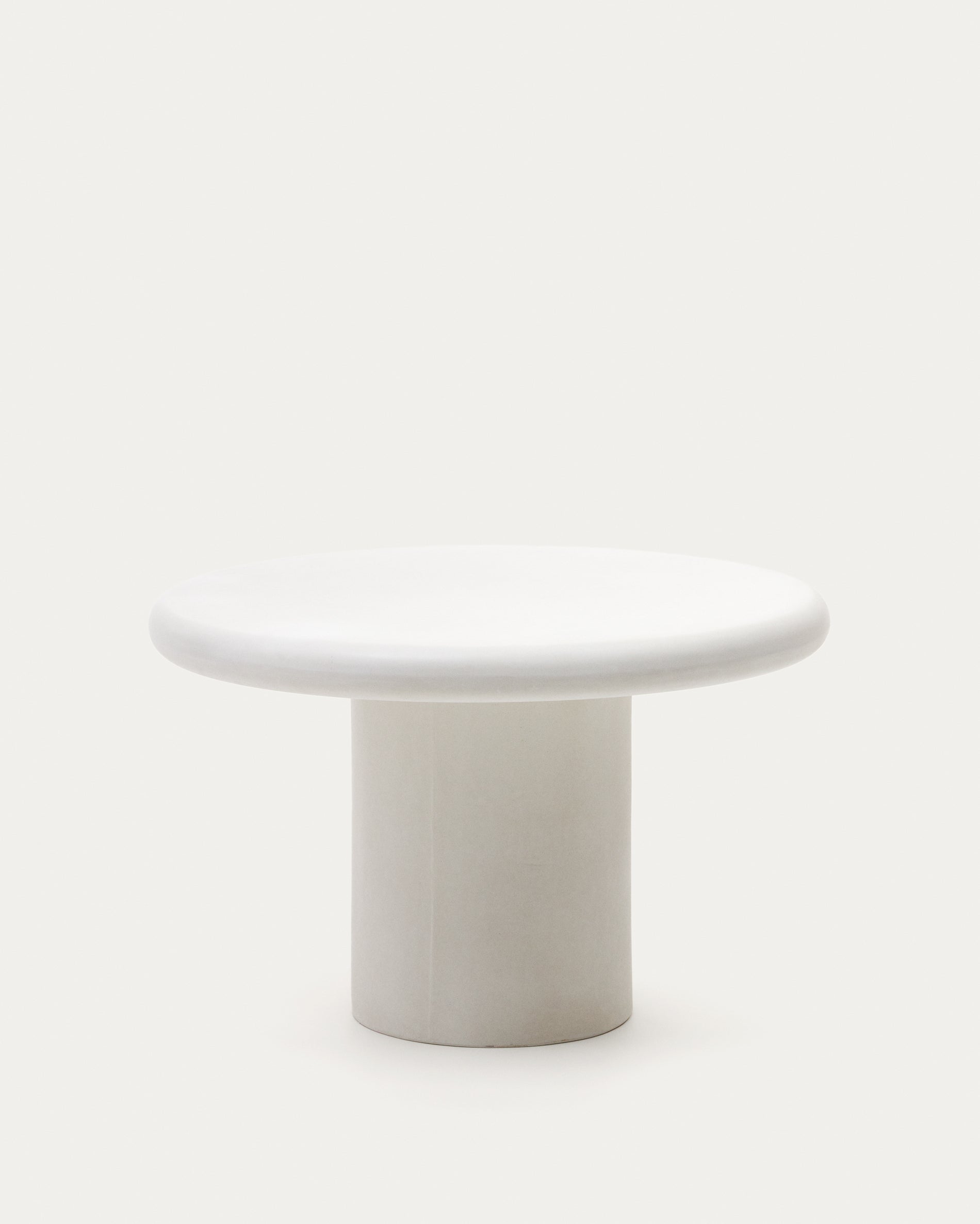 Addaia Round Table made of White Cement Ø120 cm - Product View