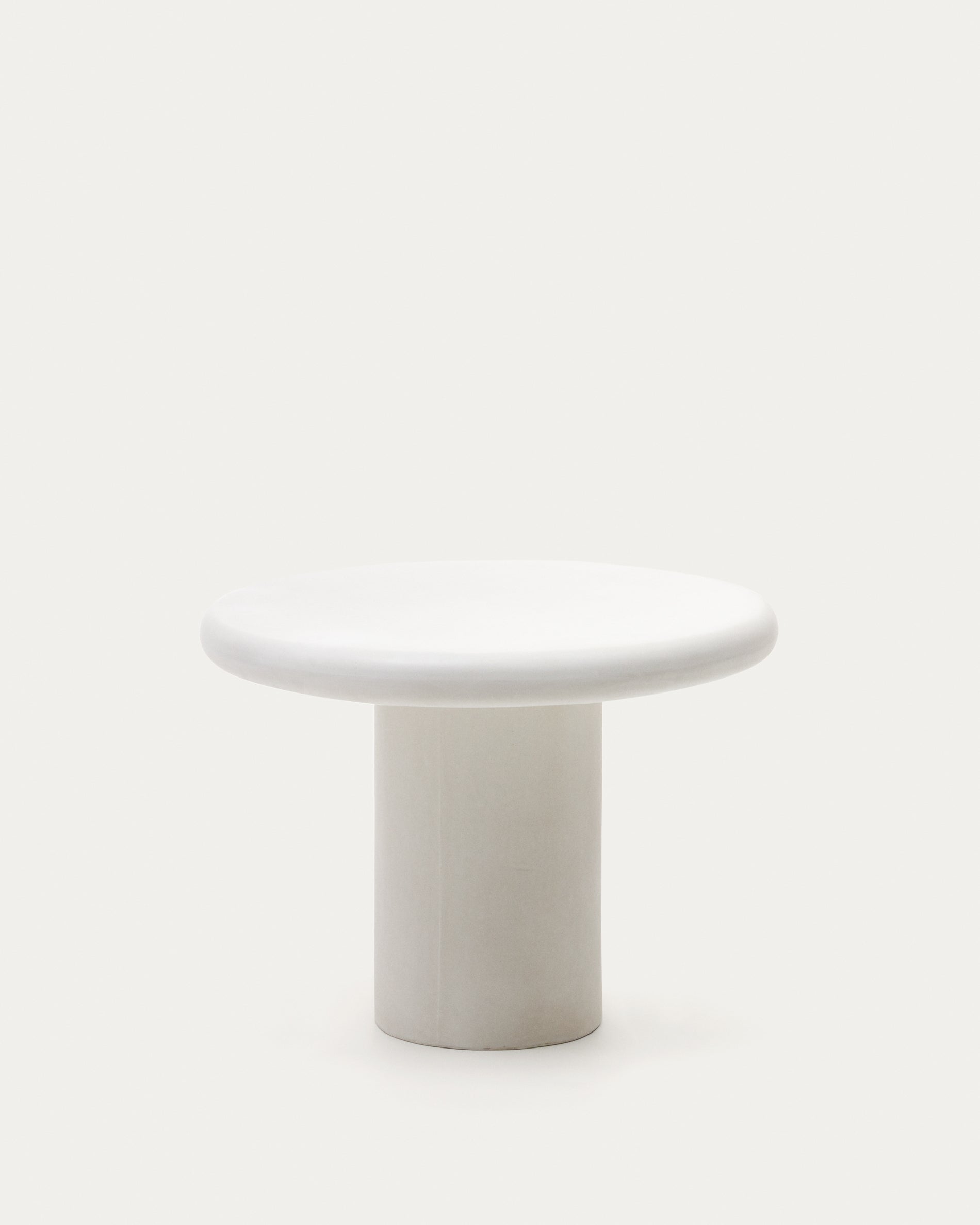 Addaia Round Table in White Cement Ø90 cm - Product View