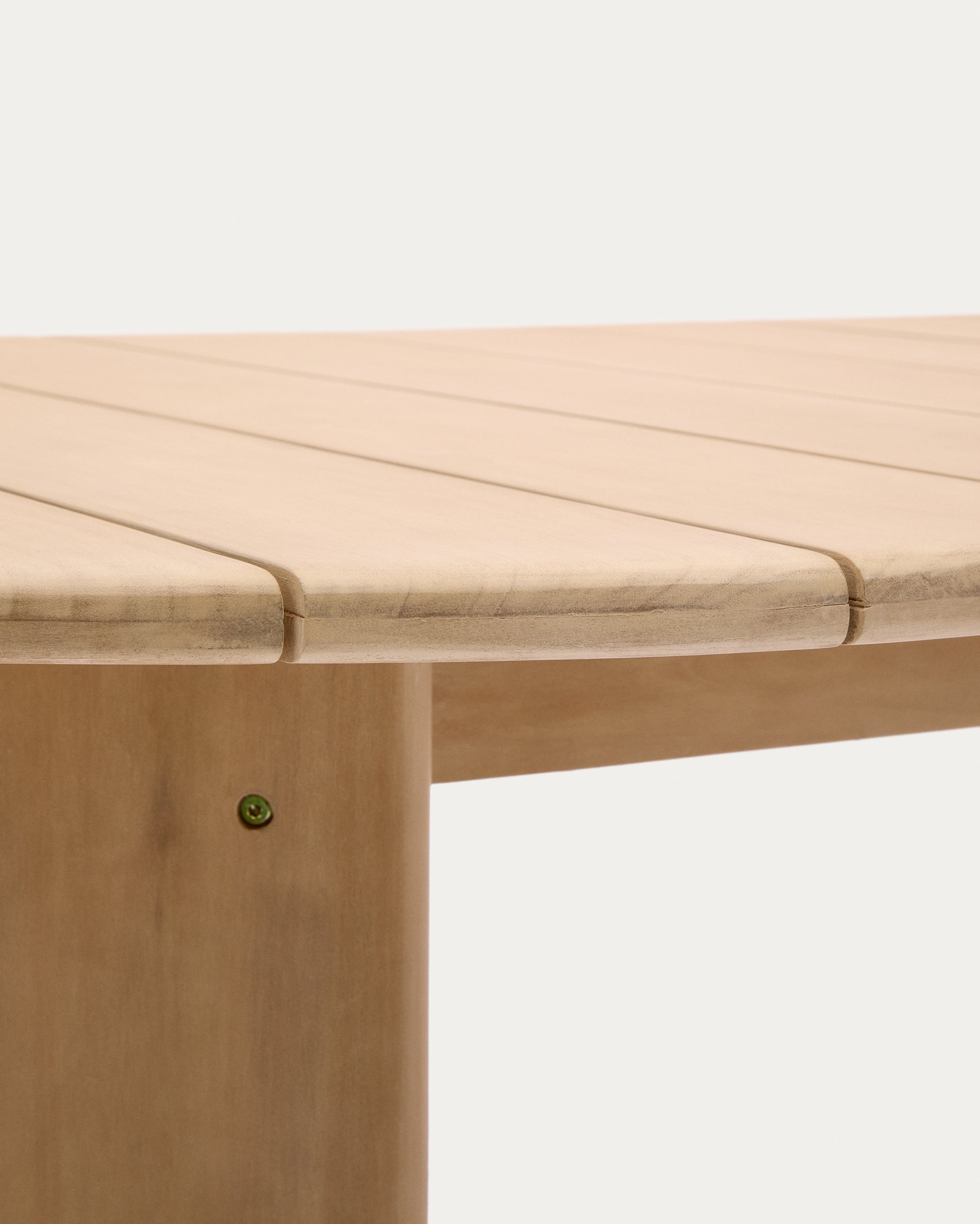 Xoriguer table made of solid eucalyptus wood, 280 x 110 cm, FSC 100% - Detail