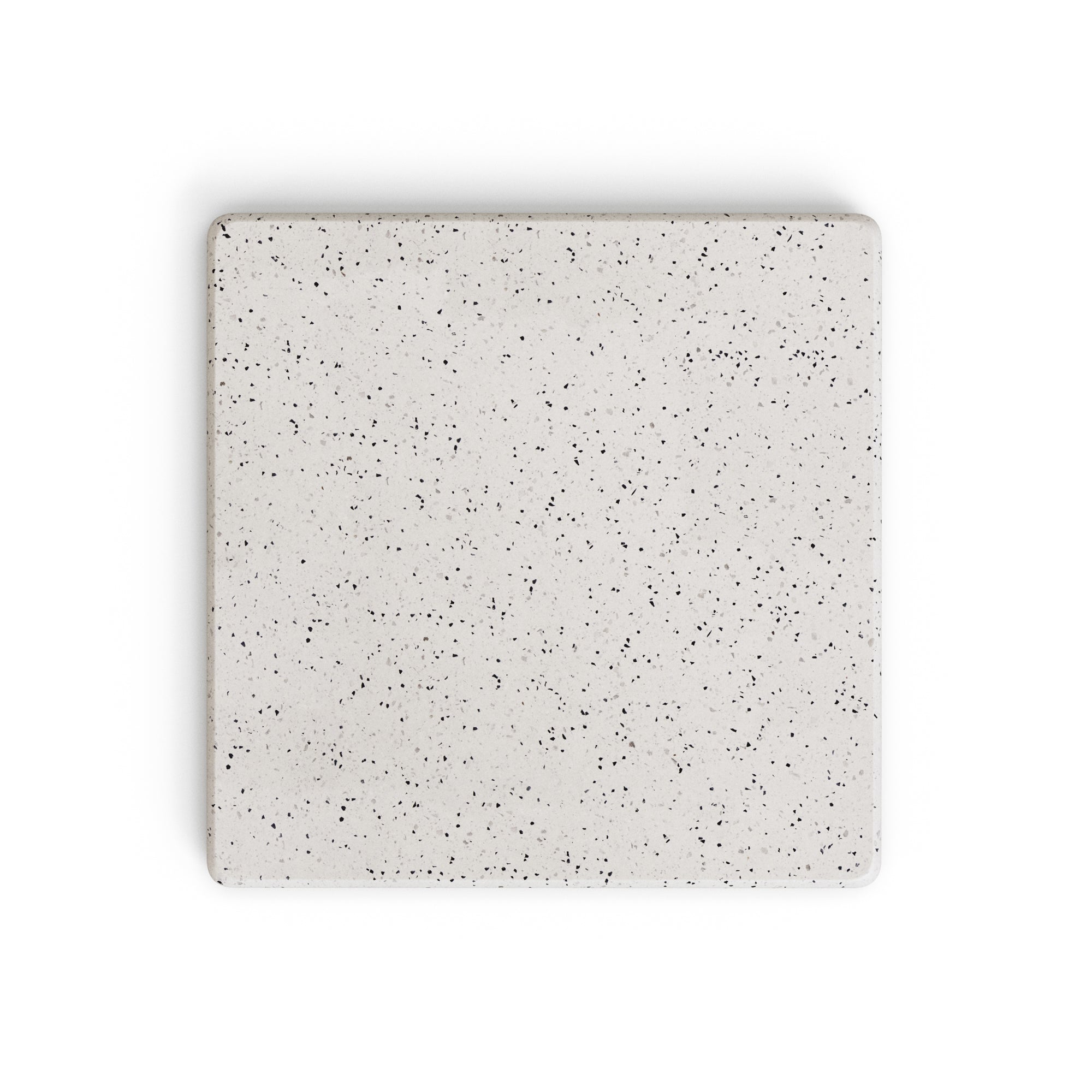 Saura high bar table in white terrazzo with a white terrazzo top, 95 x 70 x 70 cm - Product Image