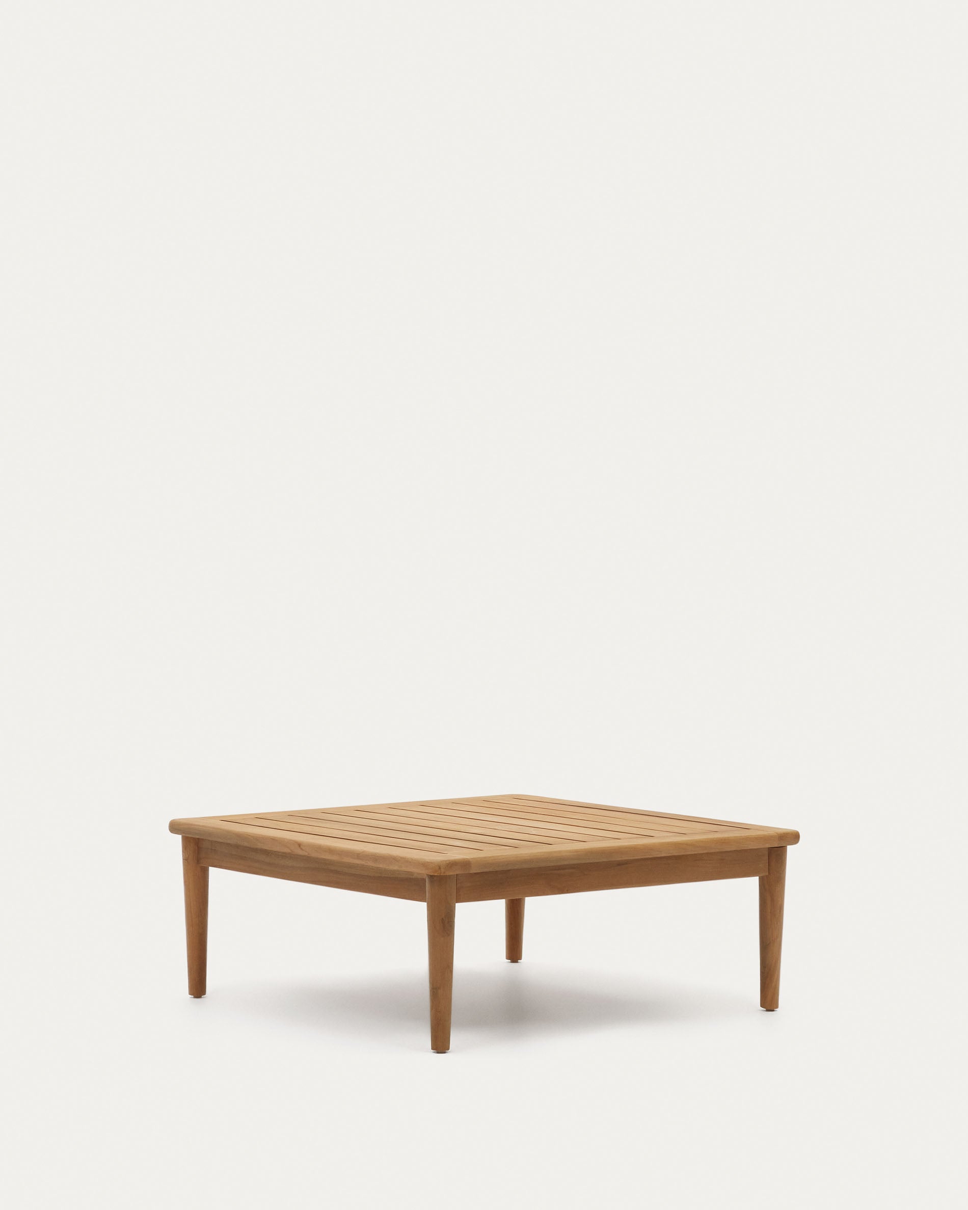 Portitxol solid teak coffee table, 80 x 80 cm - Product View
