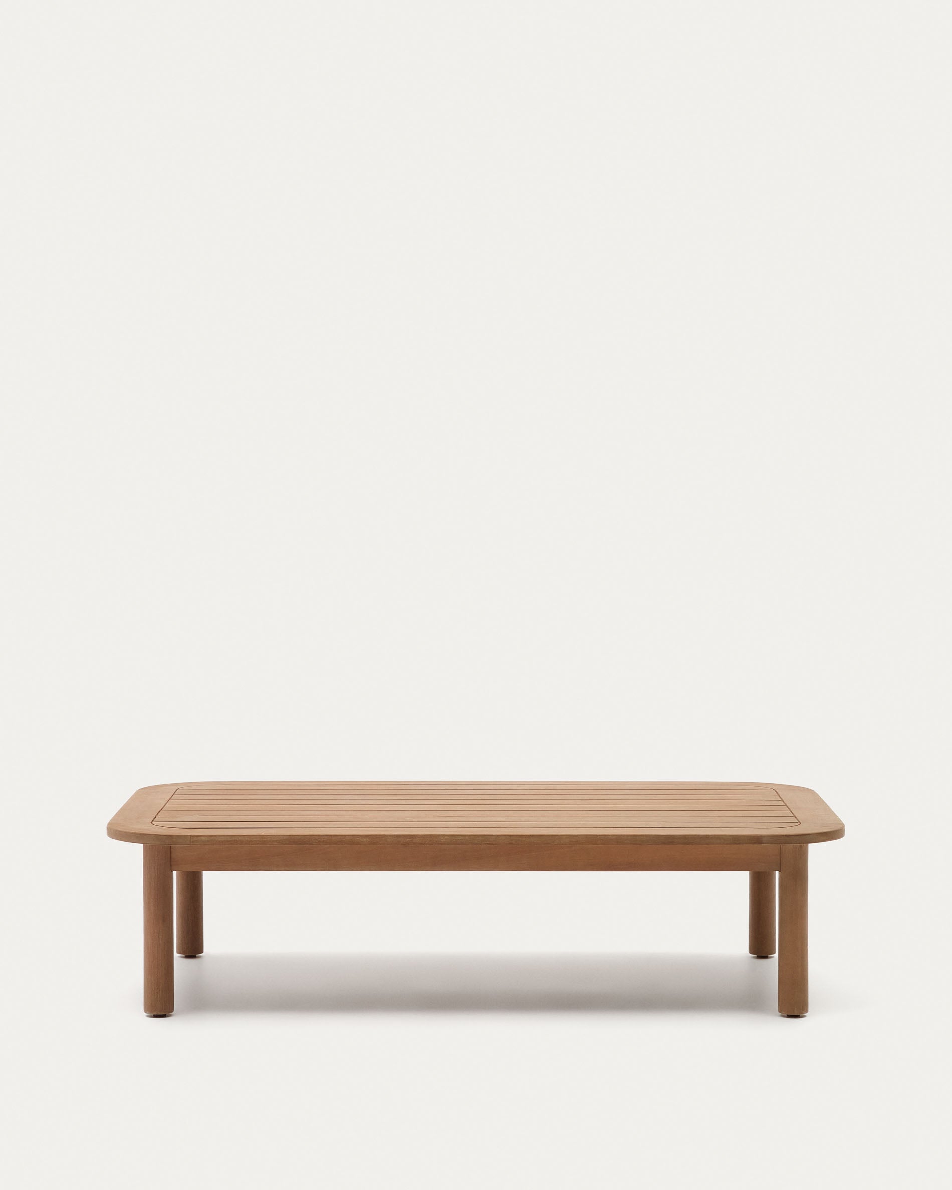 Sacova solid eucalyptus wood coffee table, 100% outdoor suitable 140 x 89 cm - Product View