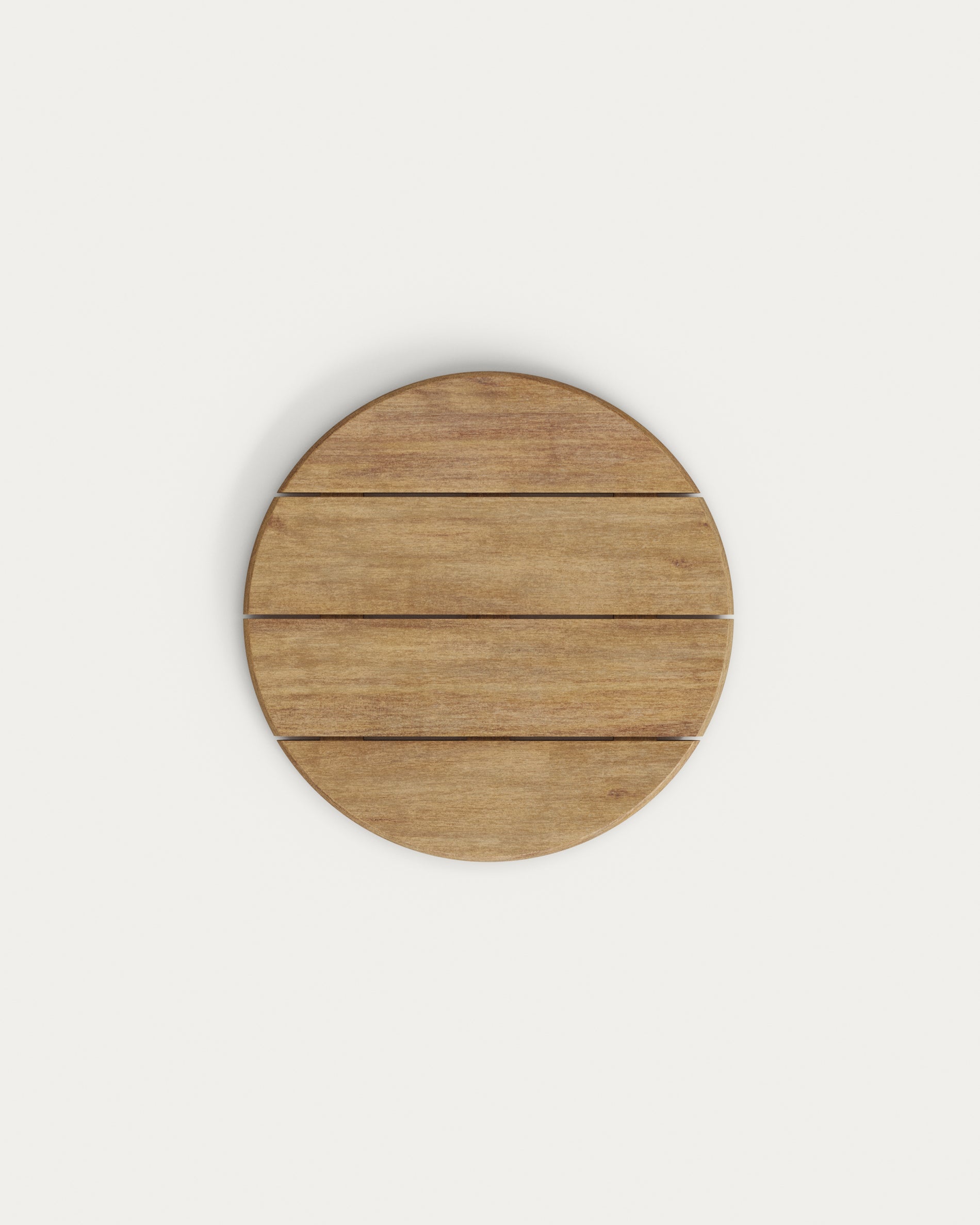 Saura coffee table with white terrazzo and natural acacia top, 32 x Ø55 cm FSC 100% - Product View