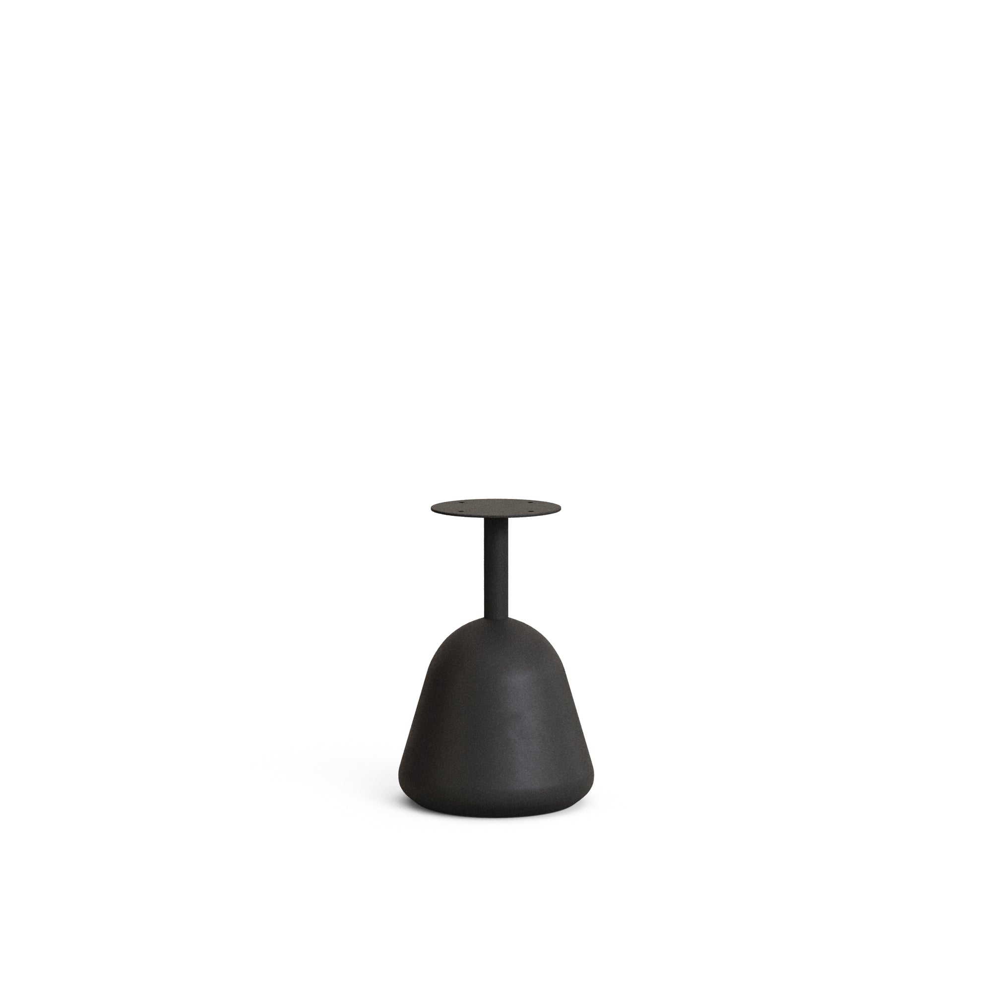 Saura fekete fém kávéasztal természetes akác top, 45 x Ø43 cm FSC 100%
