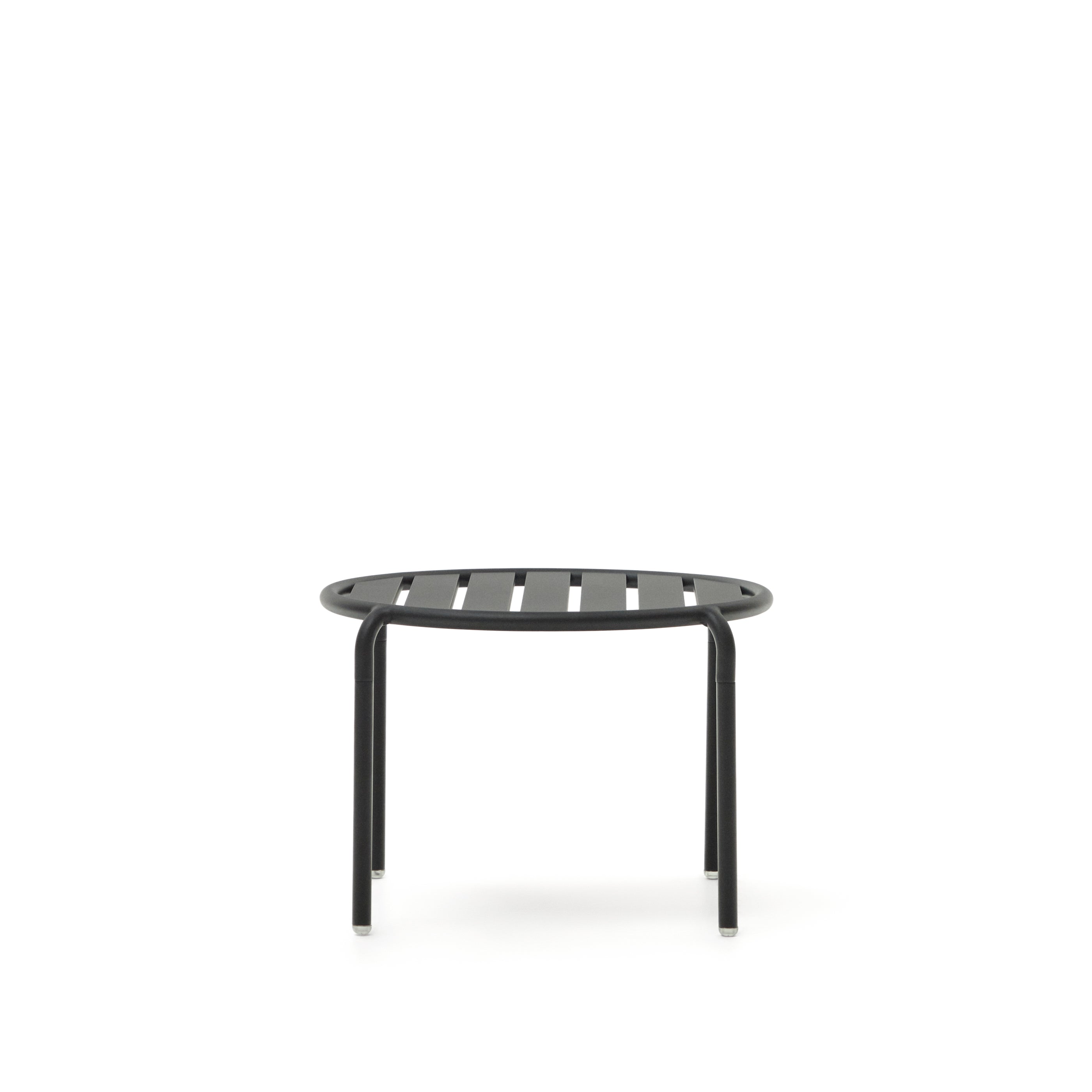 Joncols aluminium side table in powder coated grey finish, Ø 60 cm - Product Image