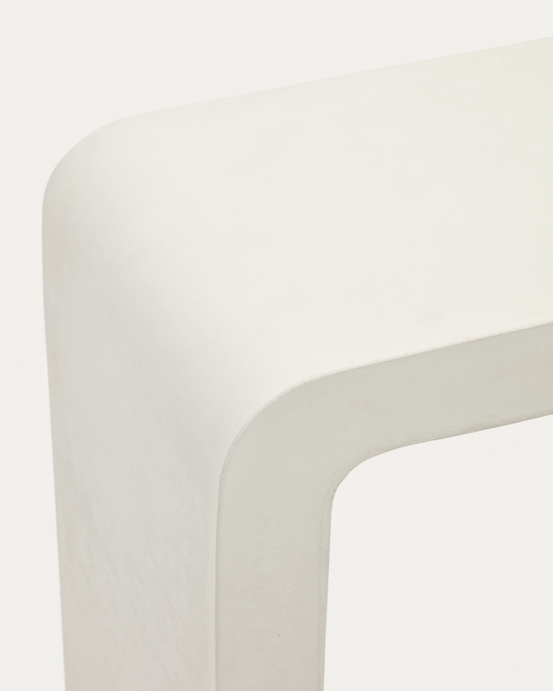 Aiguablava console in white cement, 120 x 80 cm - Detail