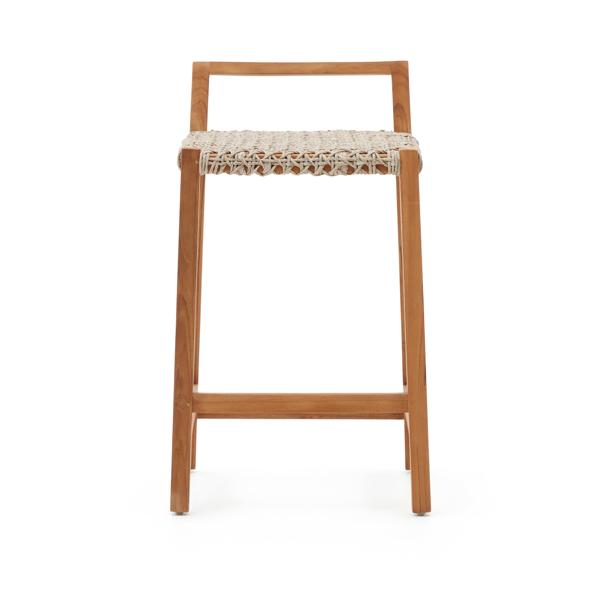 Giverola solid teak wood stool, 67,5 cm - Product Image