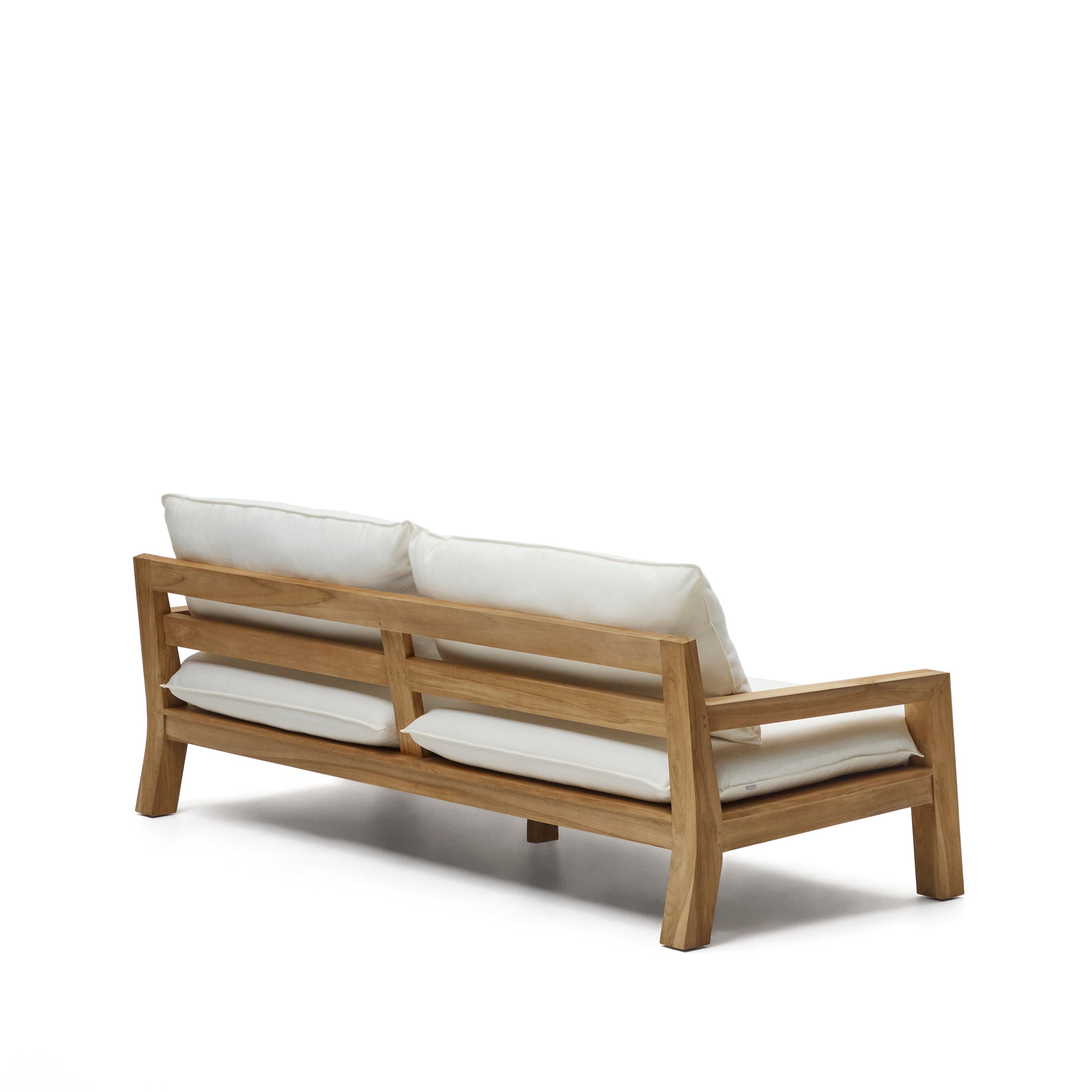 Forcanera 3 seater solid teak sofa, 211 cm - Product Image