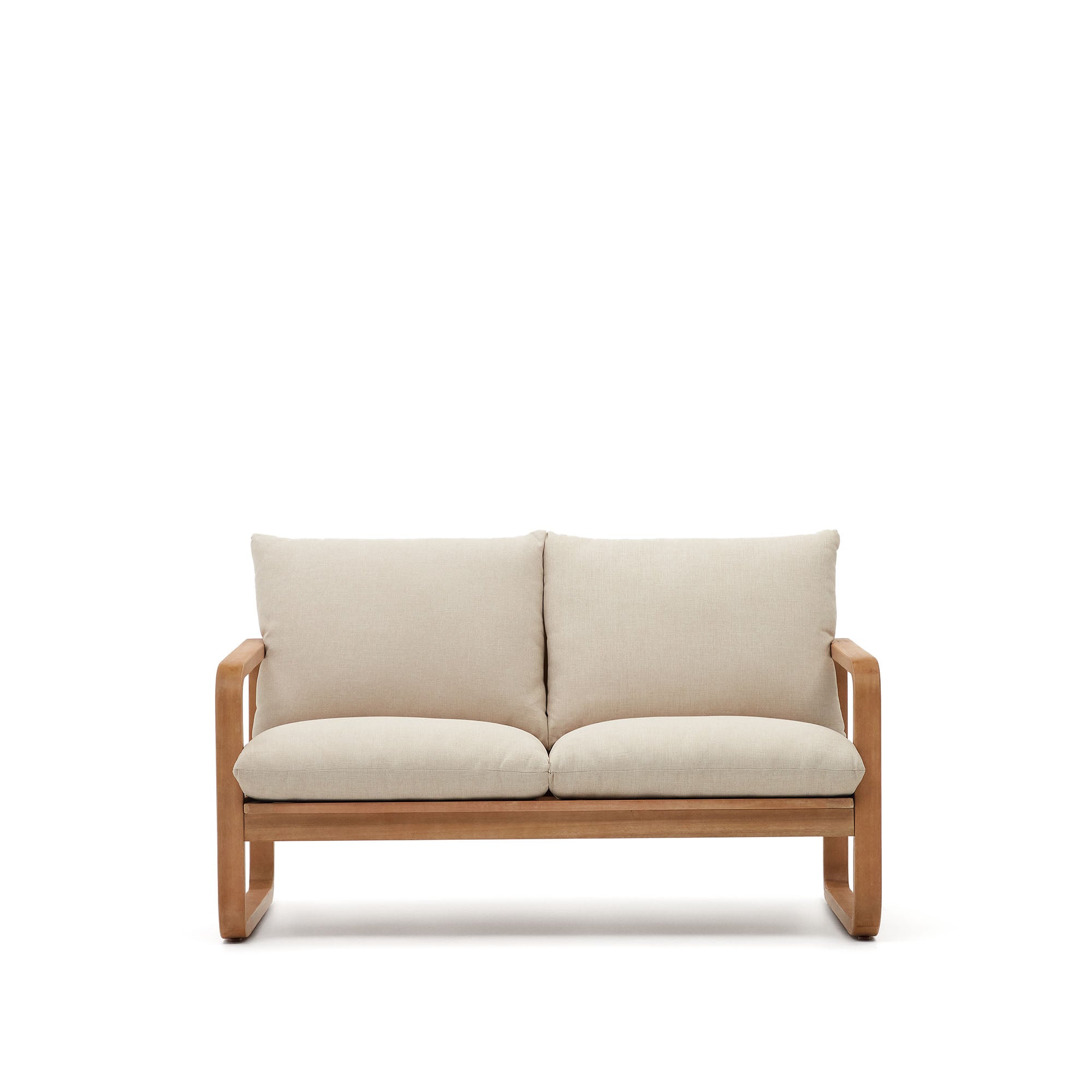 Sacaleta 2 seater sofa, made from solid eucalyptus wood 142 cm - Product Image