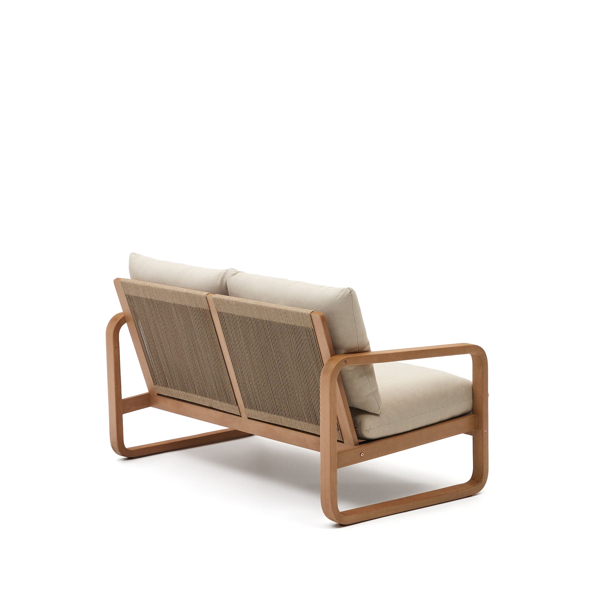 Sacaleta 2 seater sofa, made from solid eucalyptus wood 142 cm - Product Image
