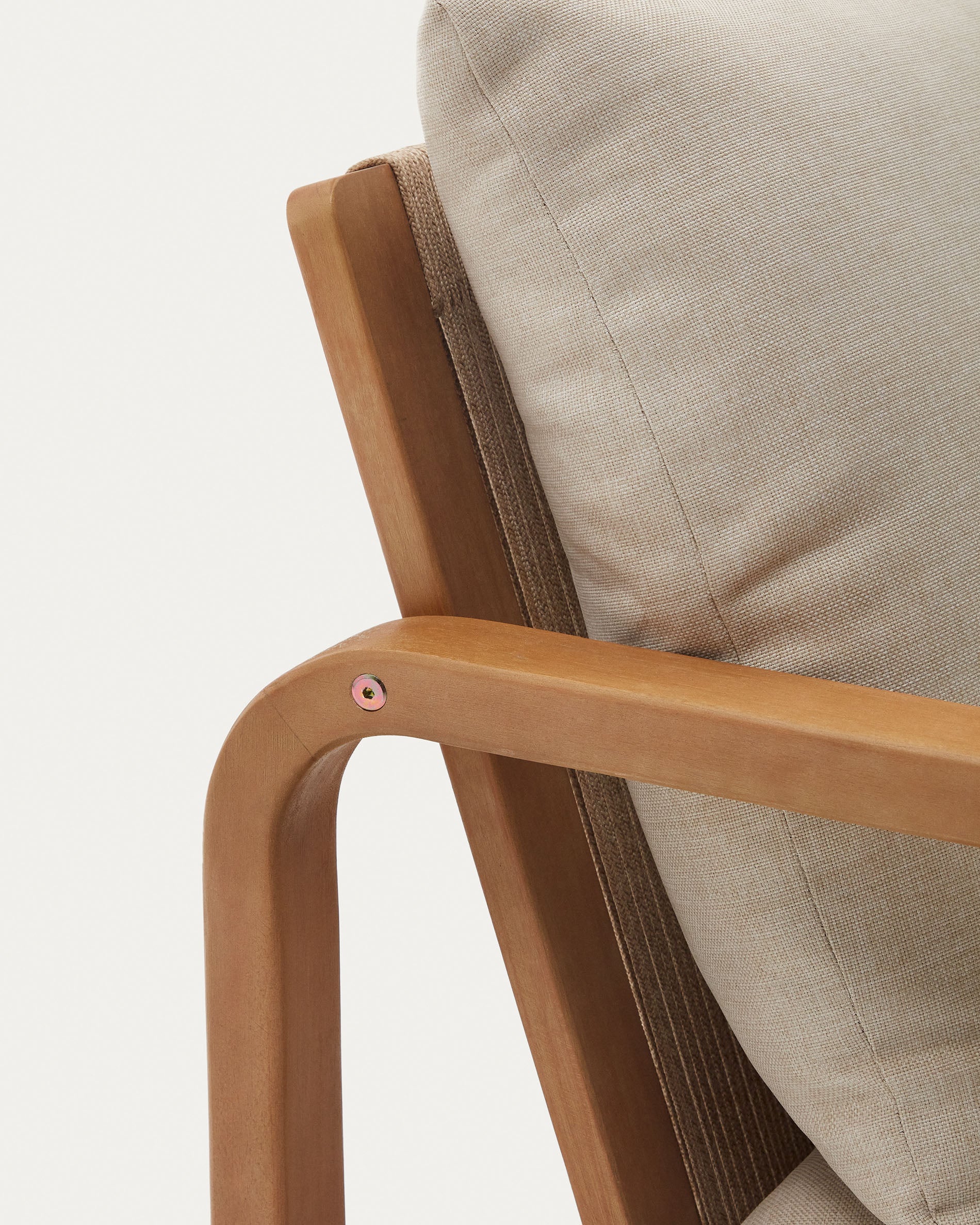 Sacaleta 2 seater sofa, made from solid eucalyptus wood 142 cm - Detail
