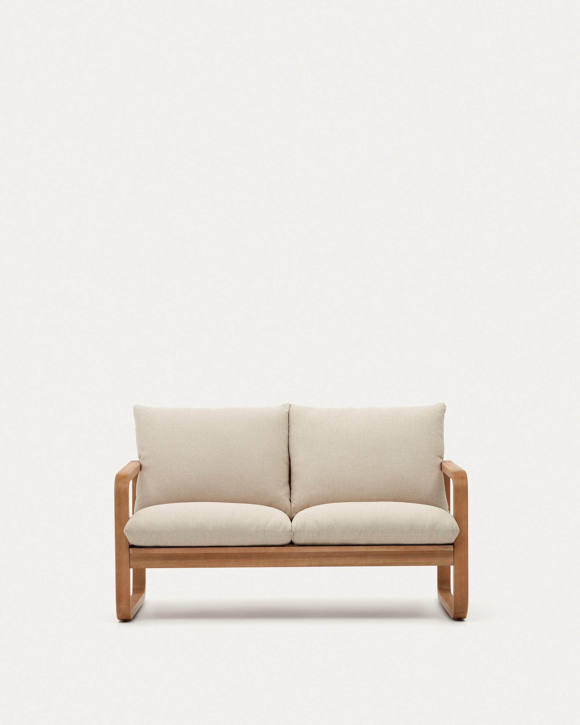 Sacaleta 2 seater sofa, made from solid eucalyptus wood 142 cm - Product View