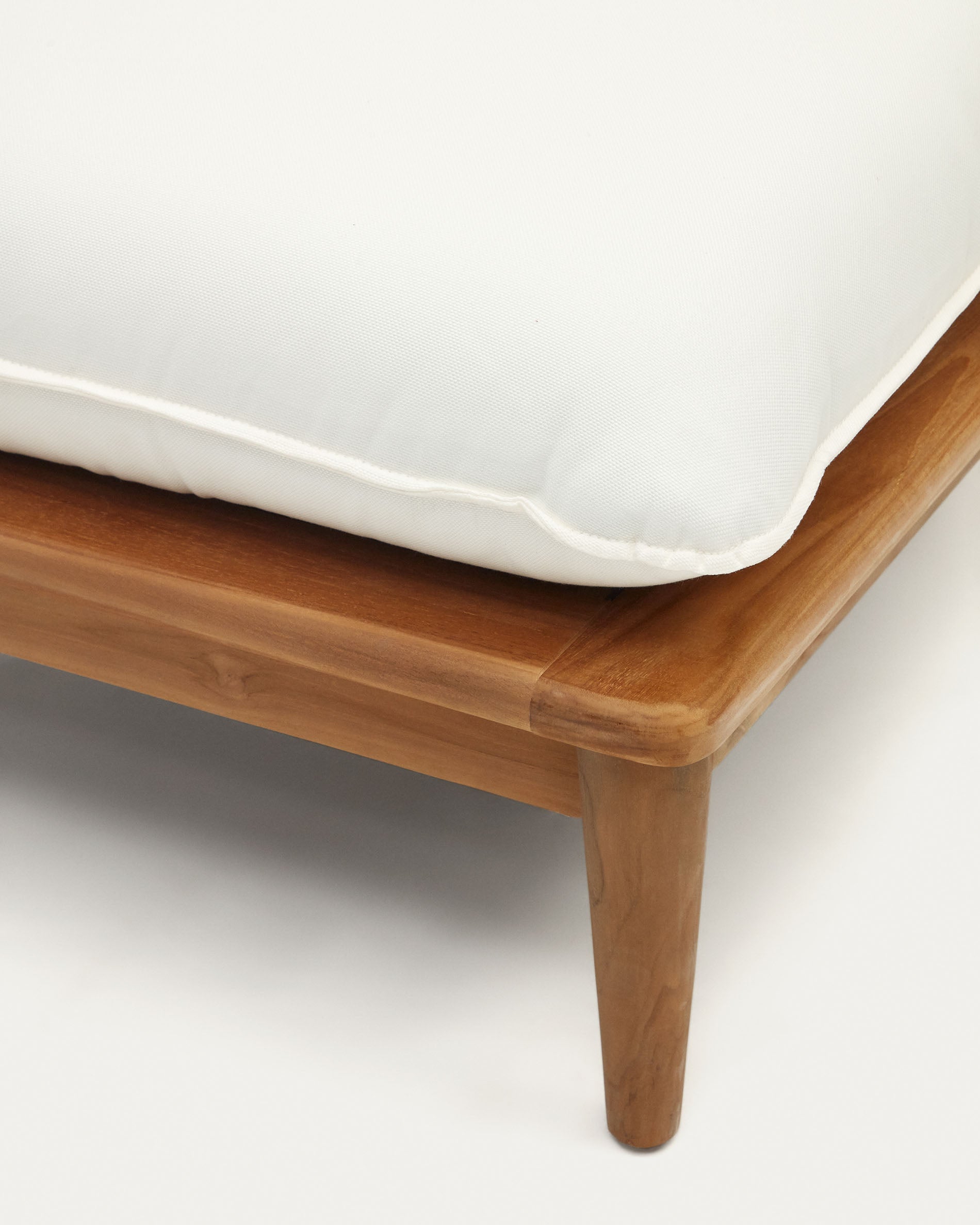 Portitxol modular corner armchair in solid teak - Detail