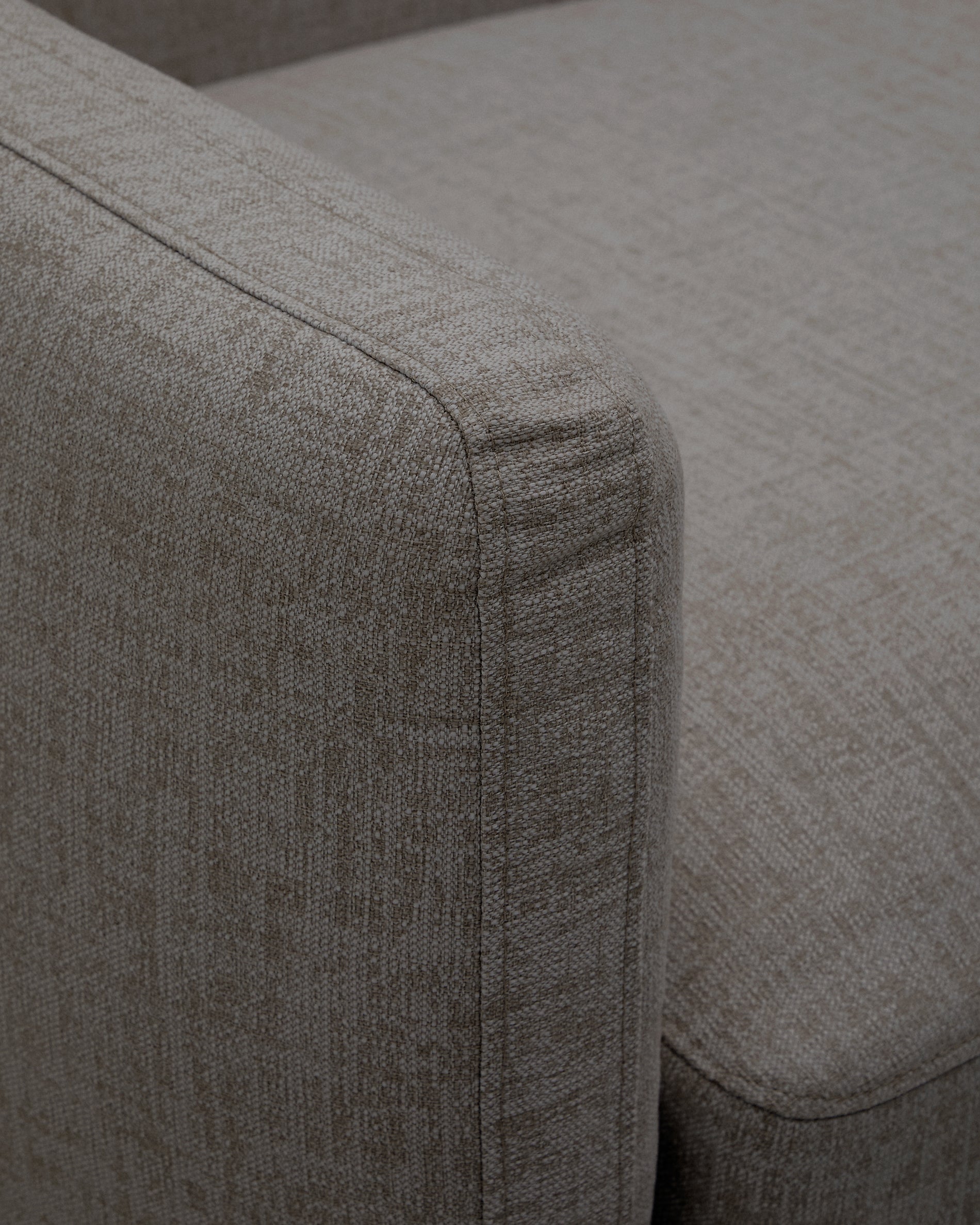 Sorells modular 2-seater outdoor sofa in aluminium with grey finish 201 cm - Detail