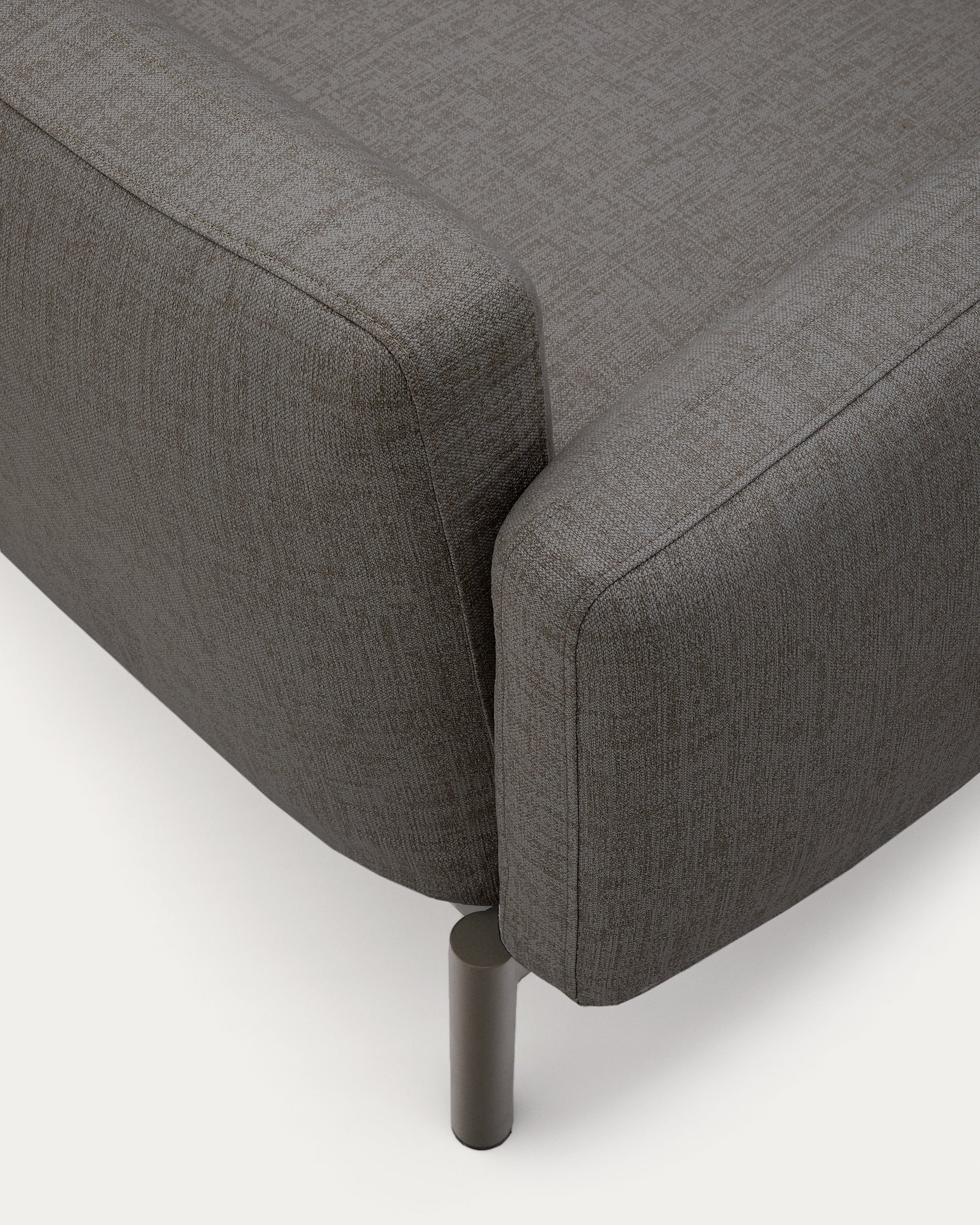 Sorells modular 2-seater outdoor sofa in aluminium with grey finish 201 cm - Detail