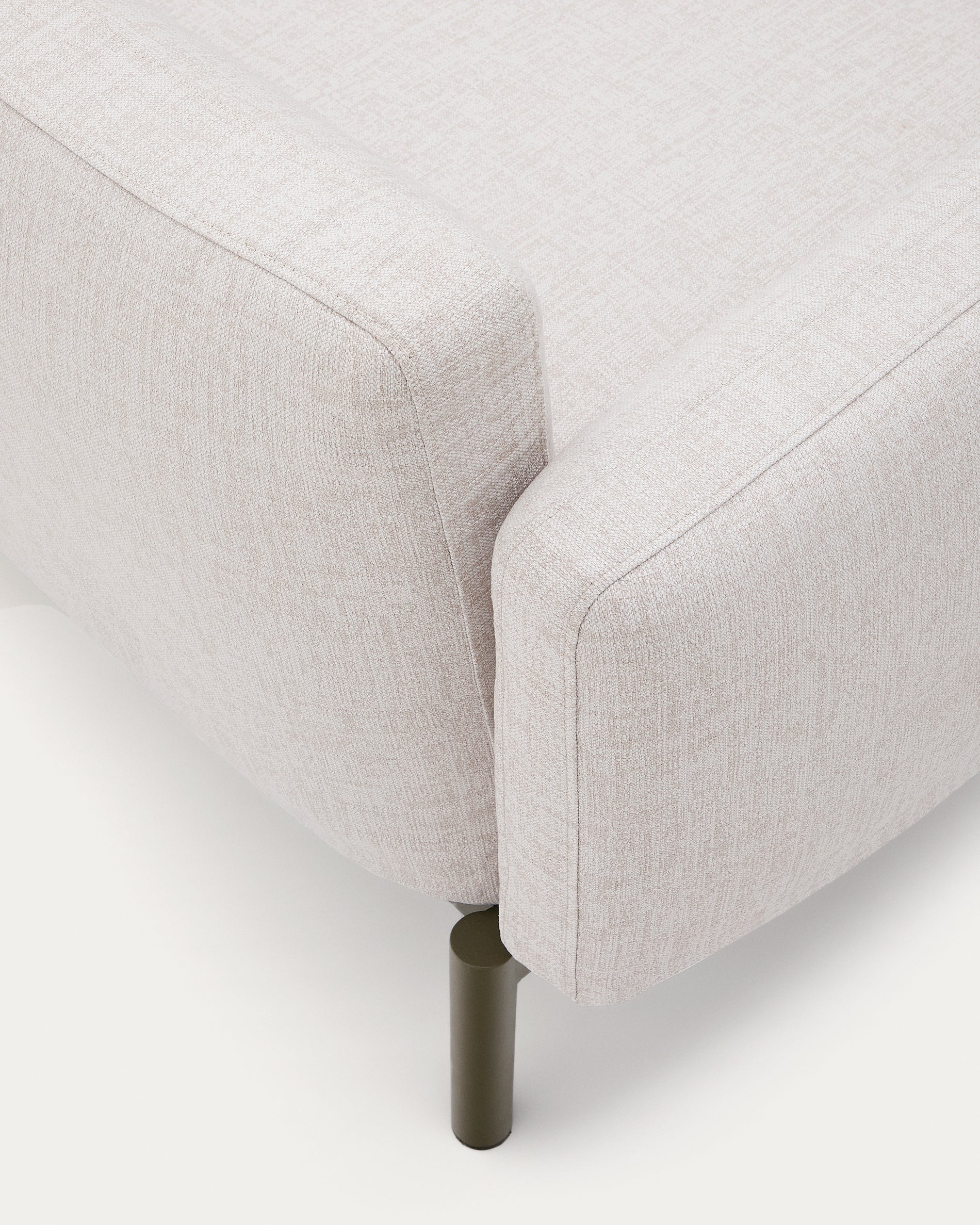 Sorells 4-seater modular outdoor sofa in aluminium with green finish 370 cm - Detail