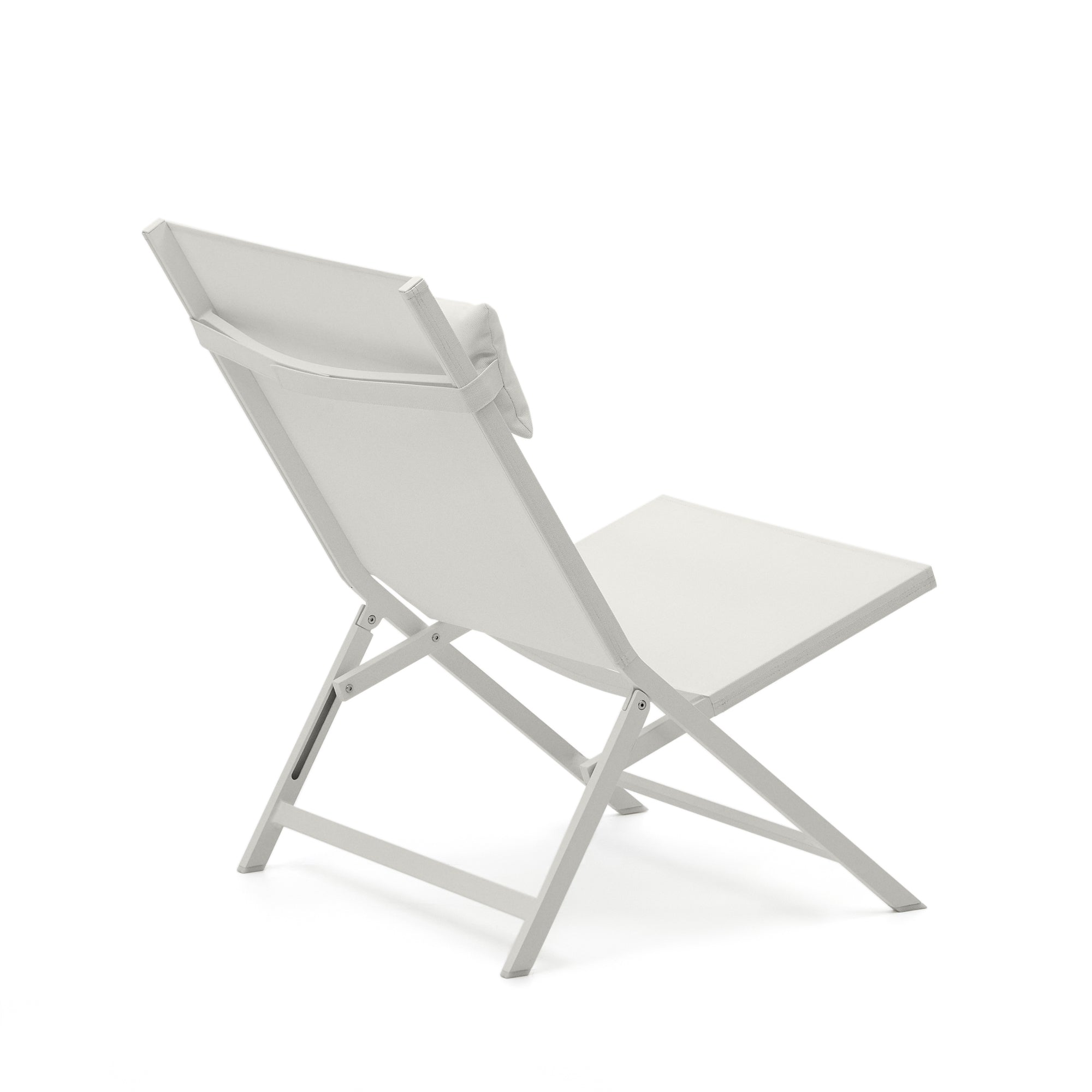 Canutells folding armchair made of aluminum with light grey finish - Product Image