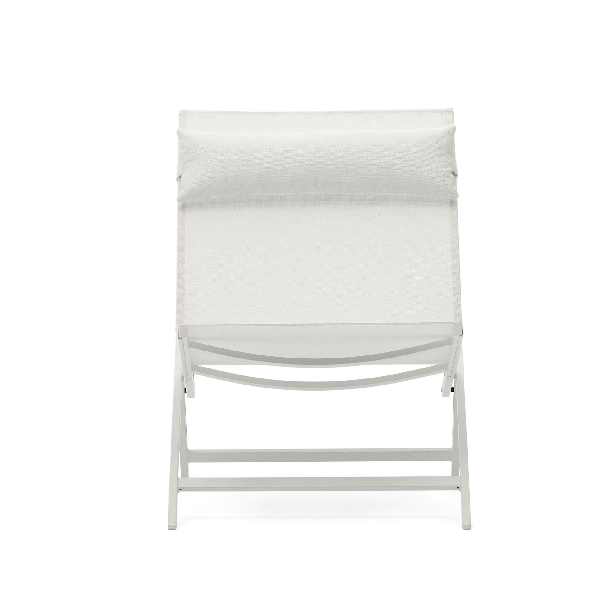 Canutells folding armchair made of aluminum with light grey finish - Product Image