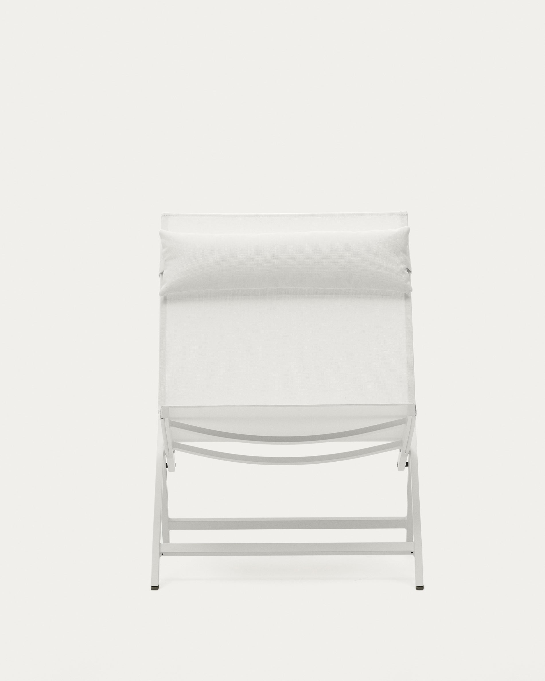 Canutells folding armchair made of aluminum with light grey finish - Product View