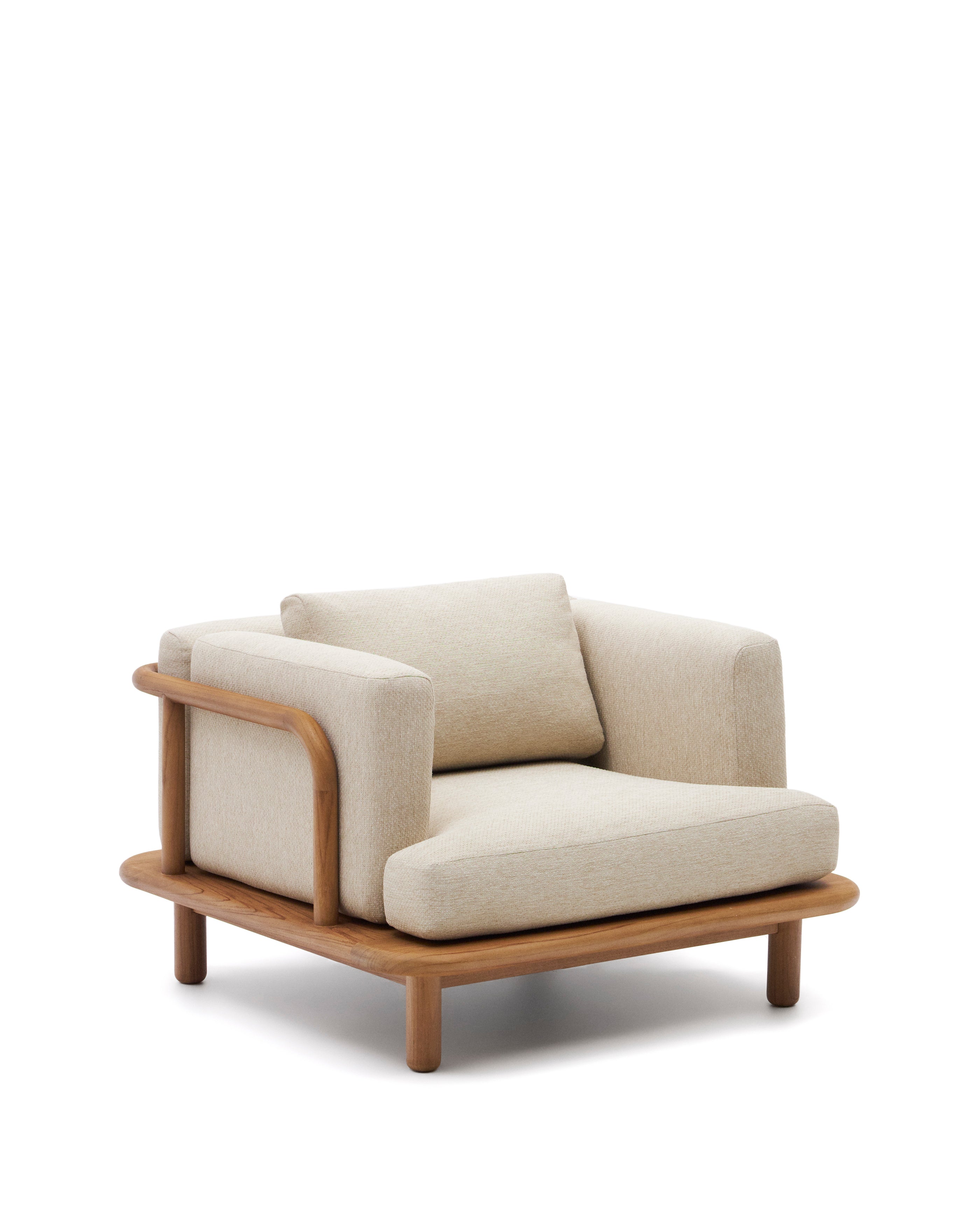 Turqueta armchair made from solid teak wood FSC 100% - Product Image