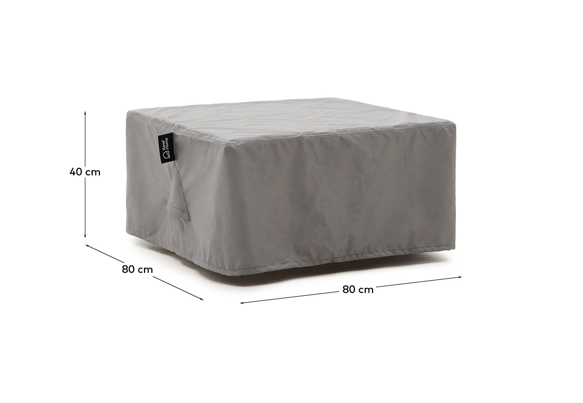 Iria protective cover for outdoor side table max. 80 x 80 cm - Measurements