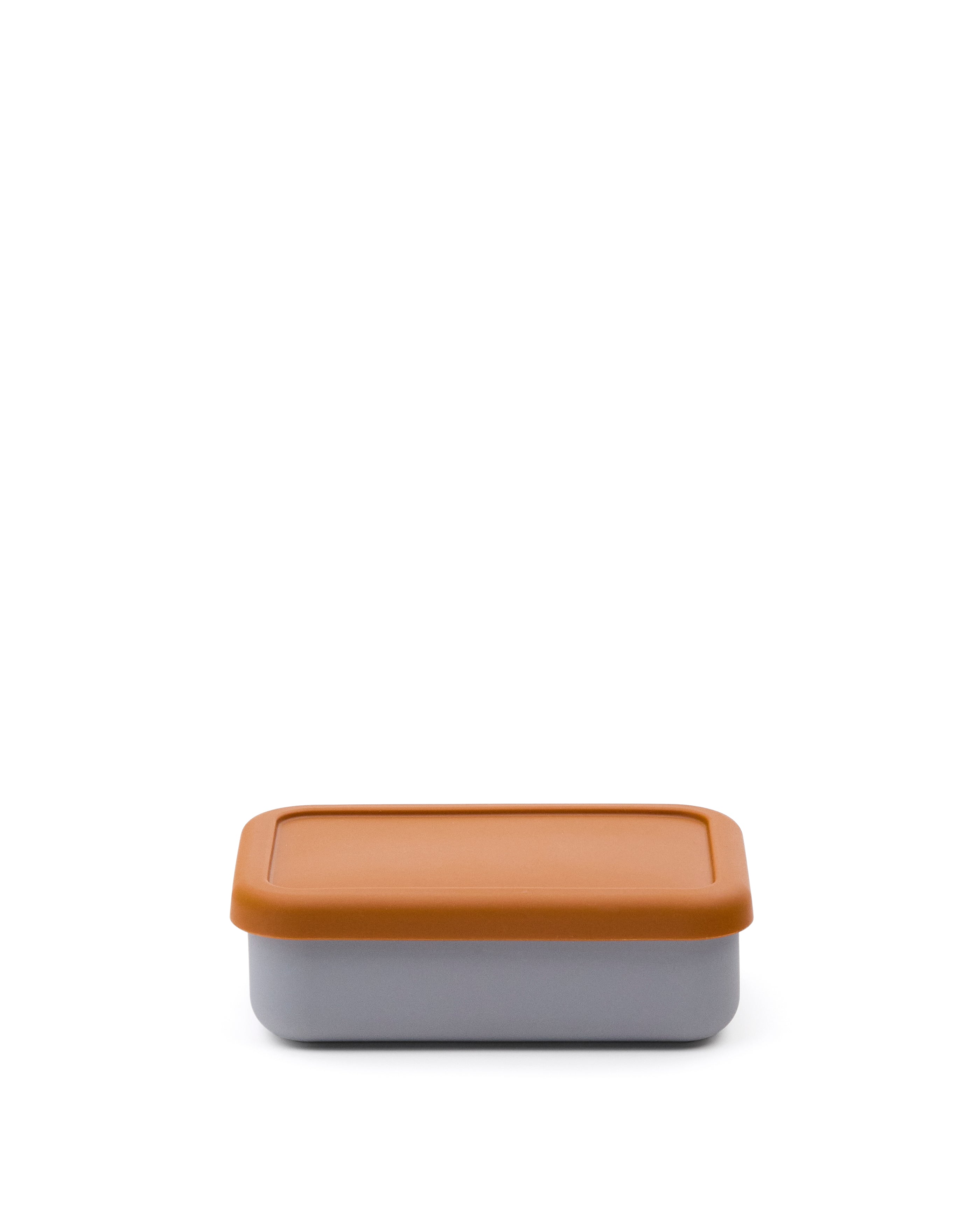 Lili lunch box in orange and blue silicone - Product Image