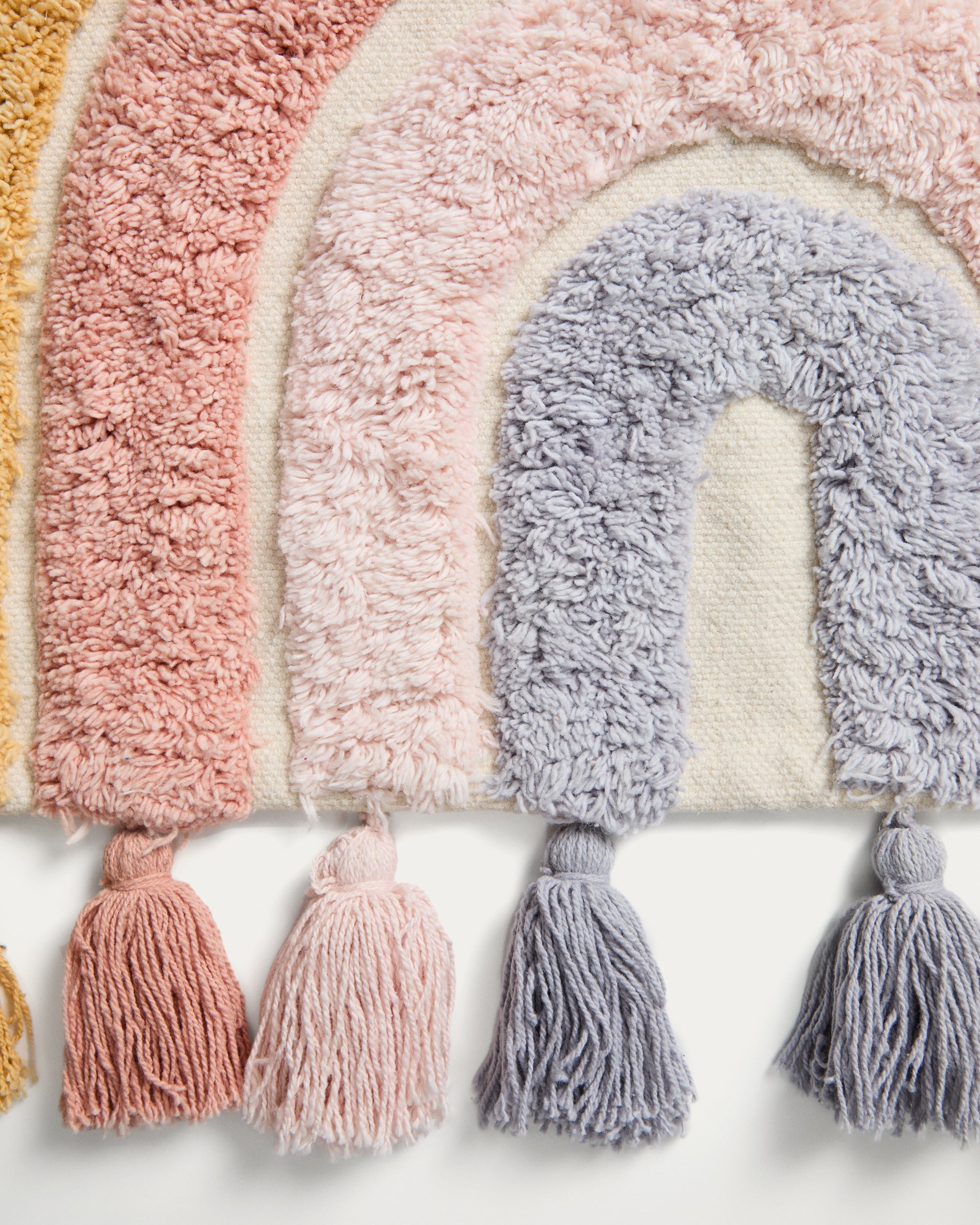 Tadea Wall Hanging 100% cotton multicolor rainbow 60 x 52 cm - Detail