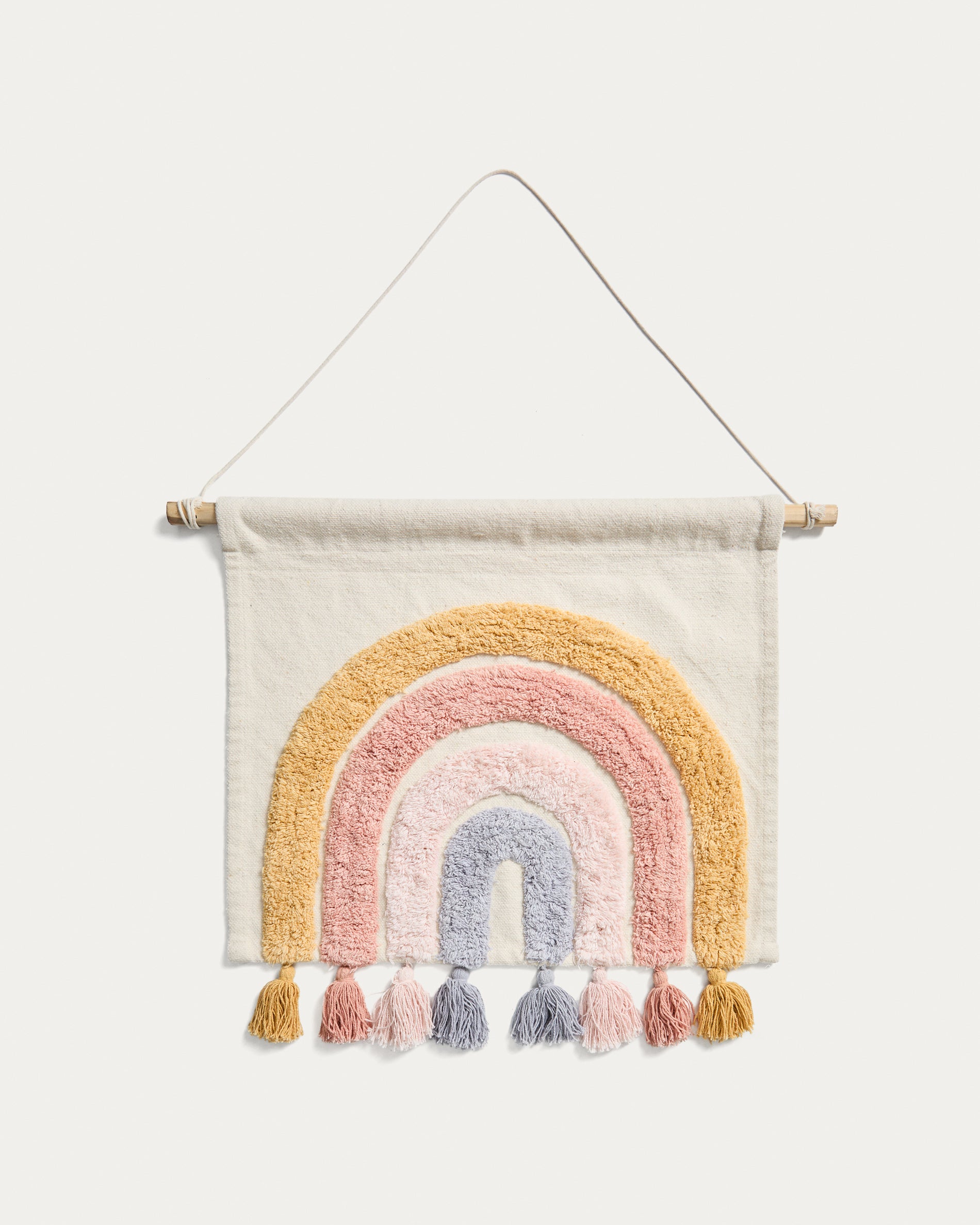 Tadea Wall Hanging 100% cotton multicolor rainbow 60 x 52 cm - Product View