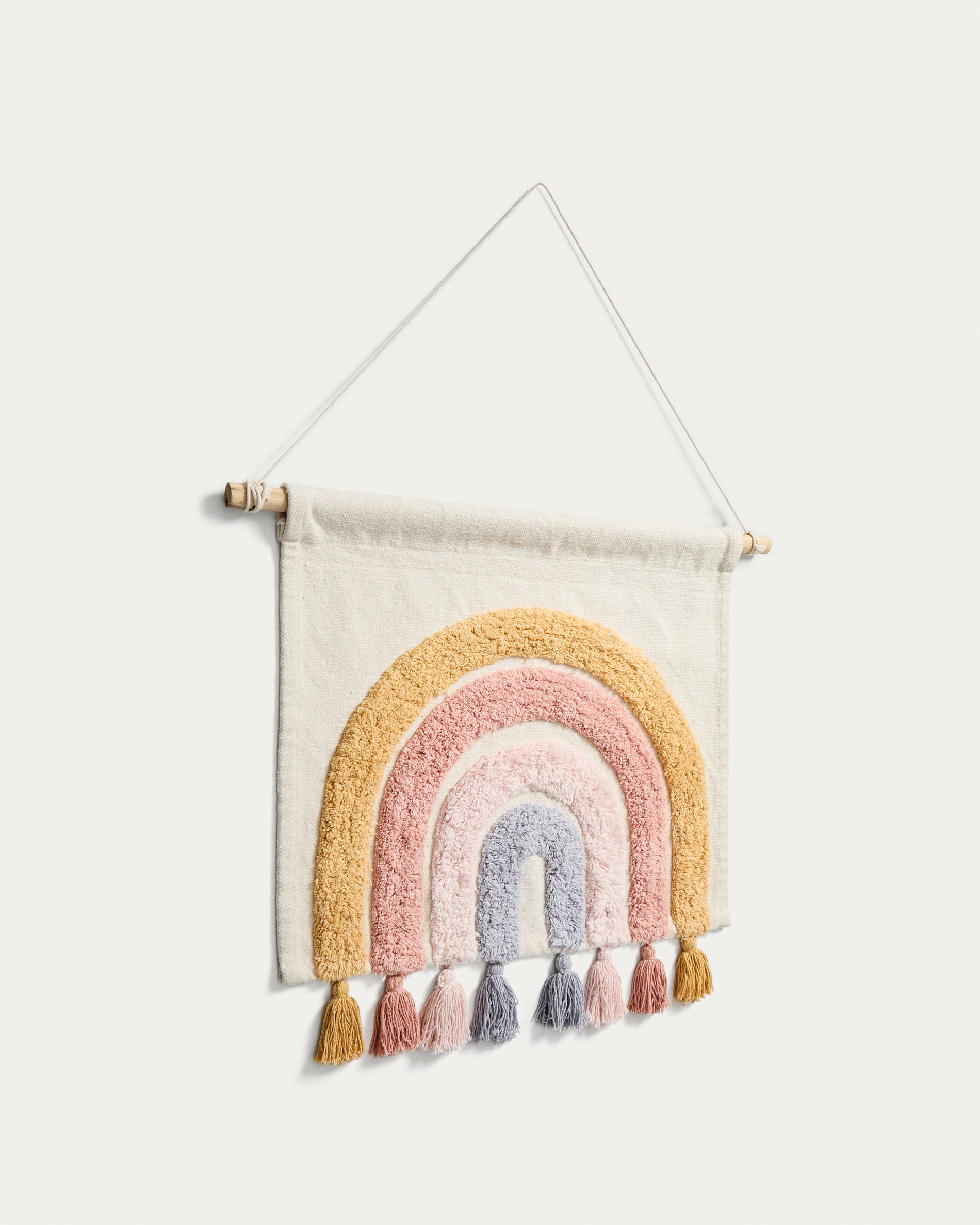 Tadea Wall Hanging 100% cotton multicolor rainbow 60 x 52 cm - Product View