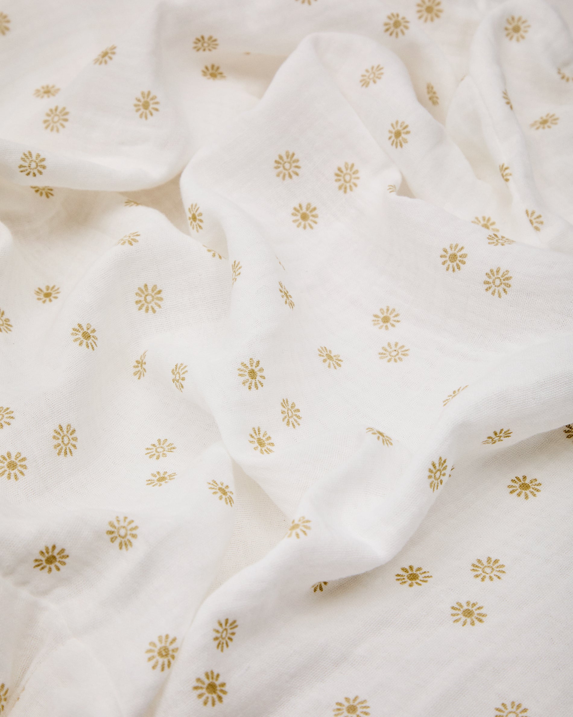100% cotton, sun print, bottom sheet for Olna Moses basket 40 x 75 cm - Detail