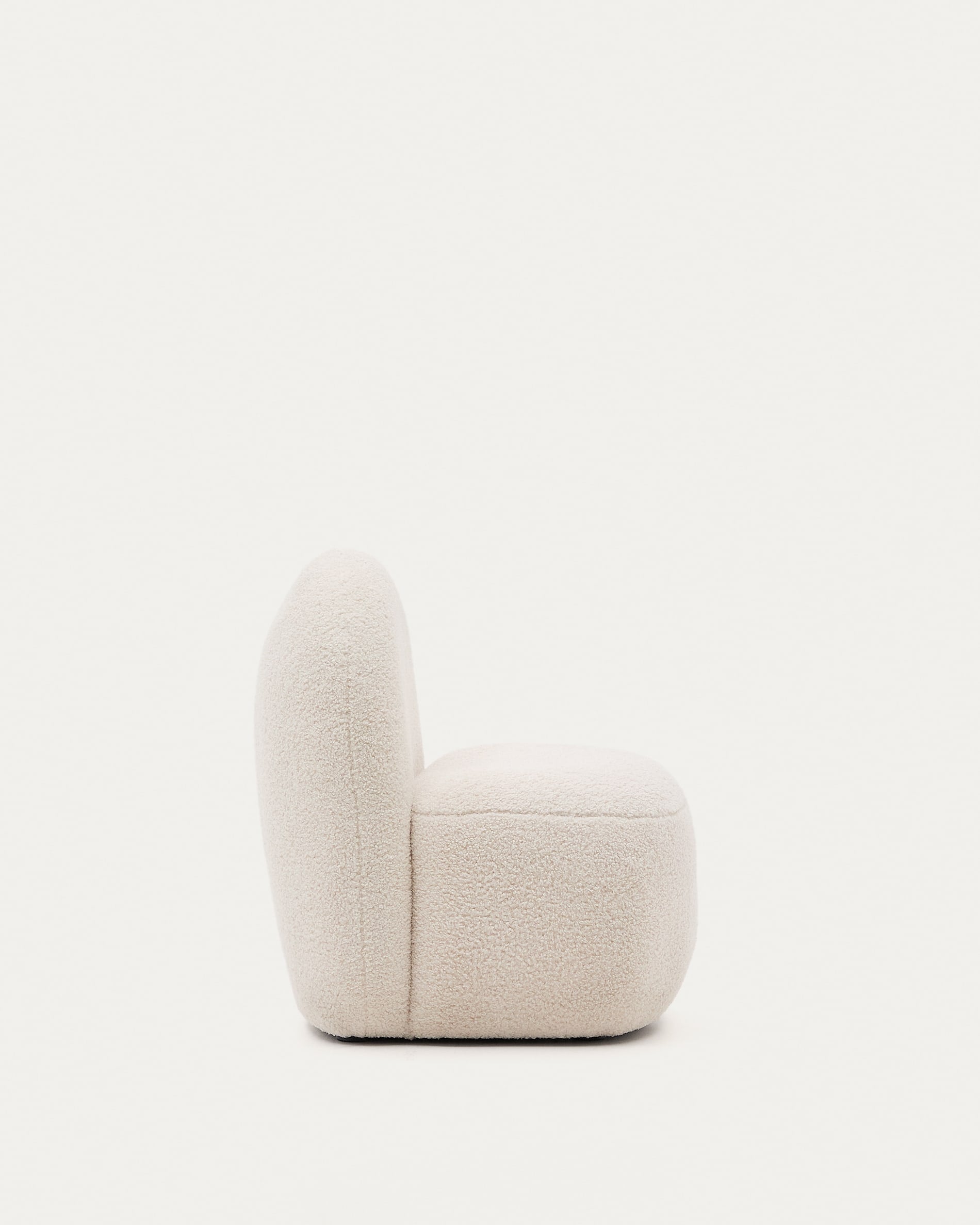 Bucky gyermekfotel fehér bouclé FSC 100%