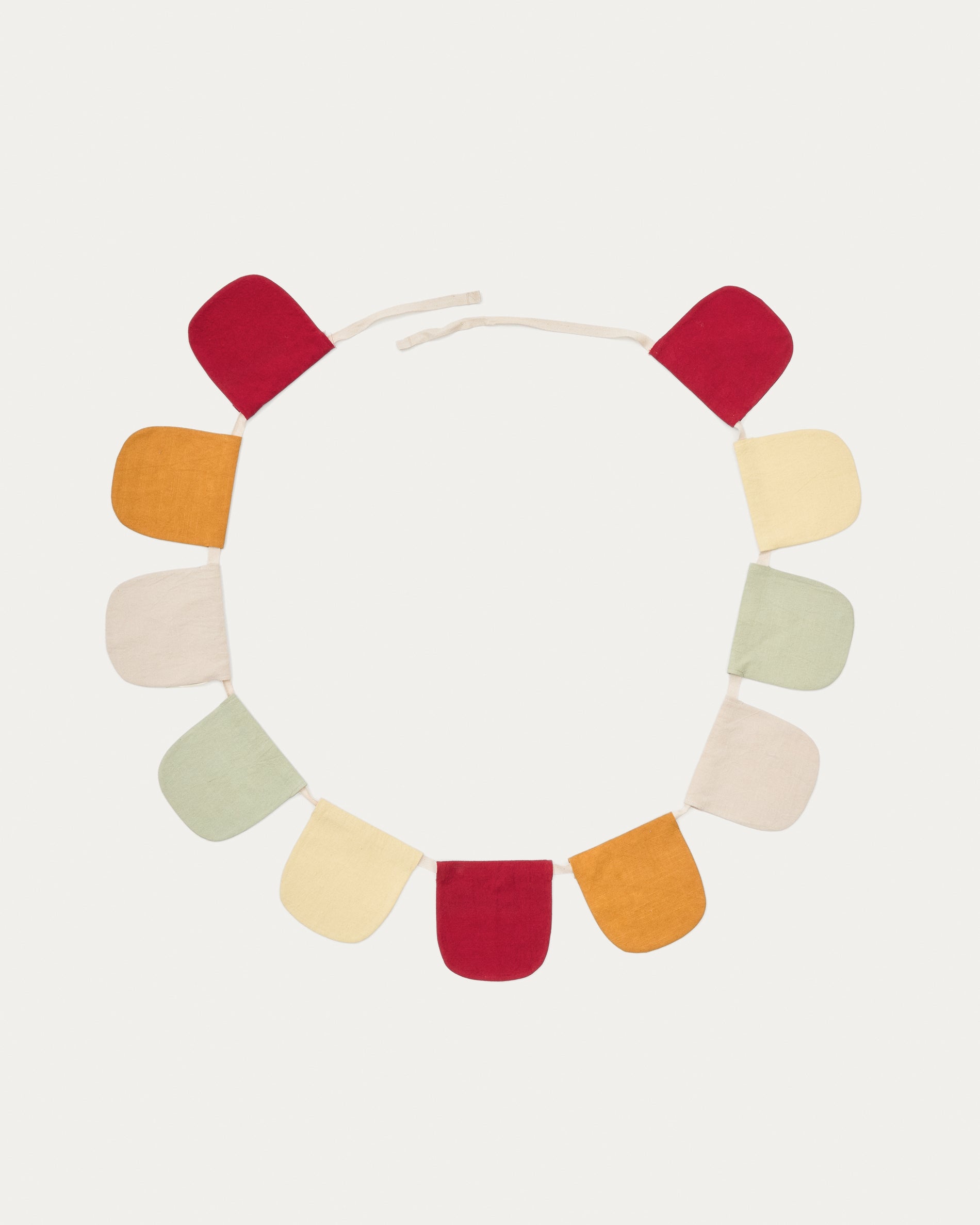 Betia 100% cotton, multi-coloured bunting garland, 250 cm - Product View
