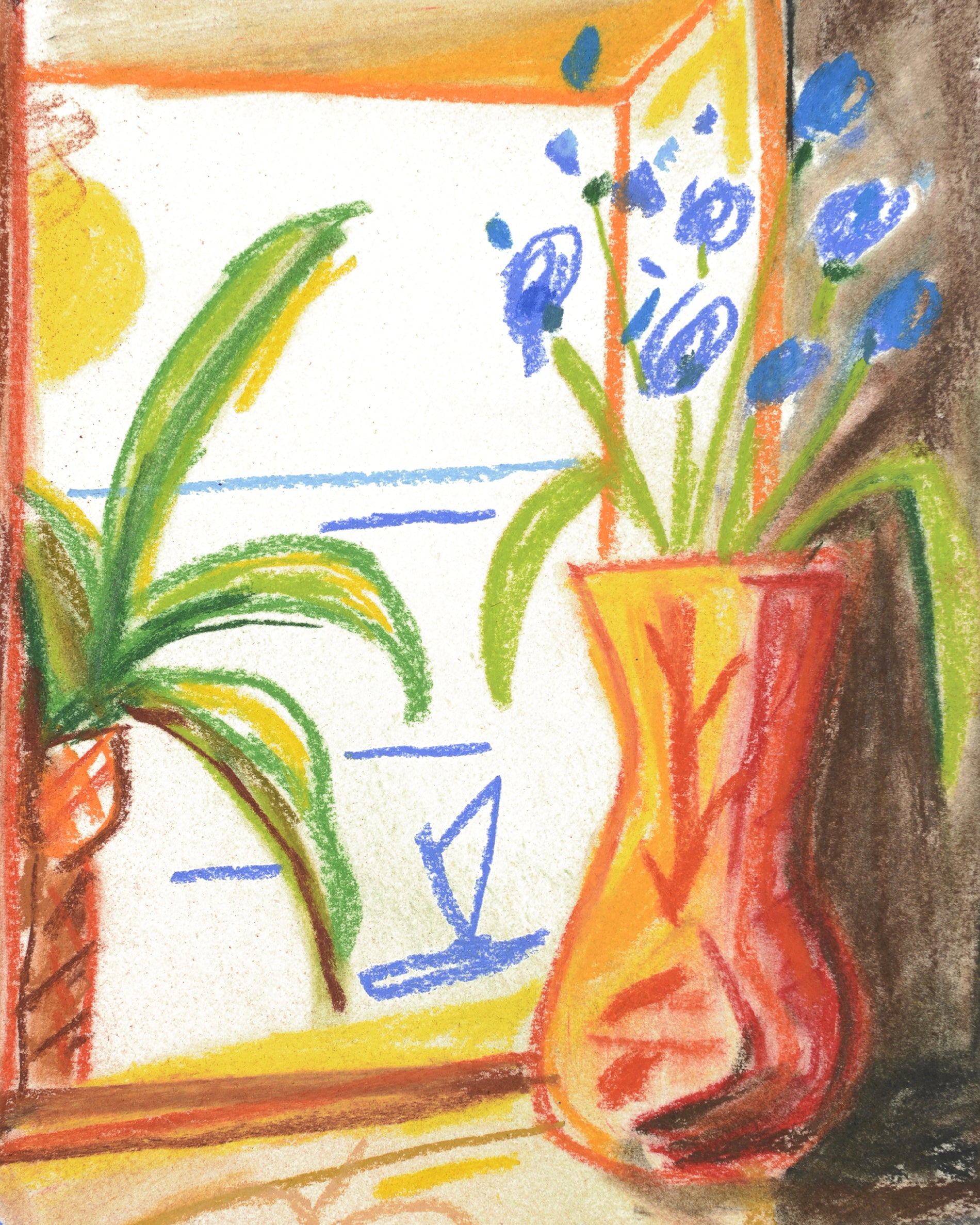 El jarrón de la ventana de la playa - Detail