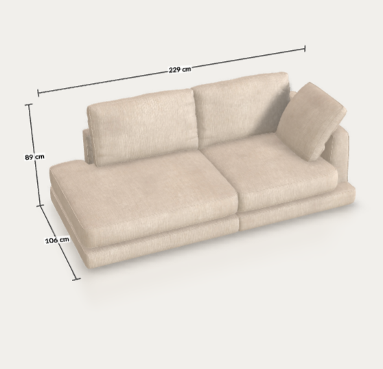 Kószó István - Gala Sunel egyedi konfig. sunel beige, 229 cm