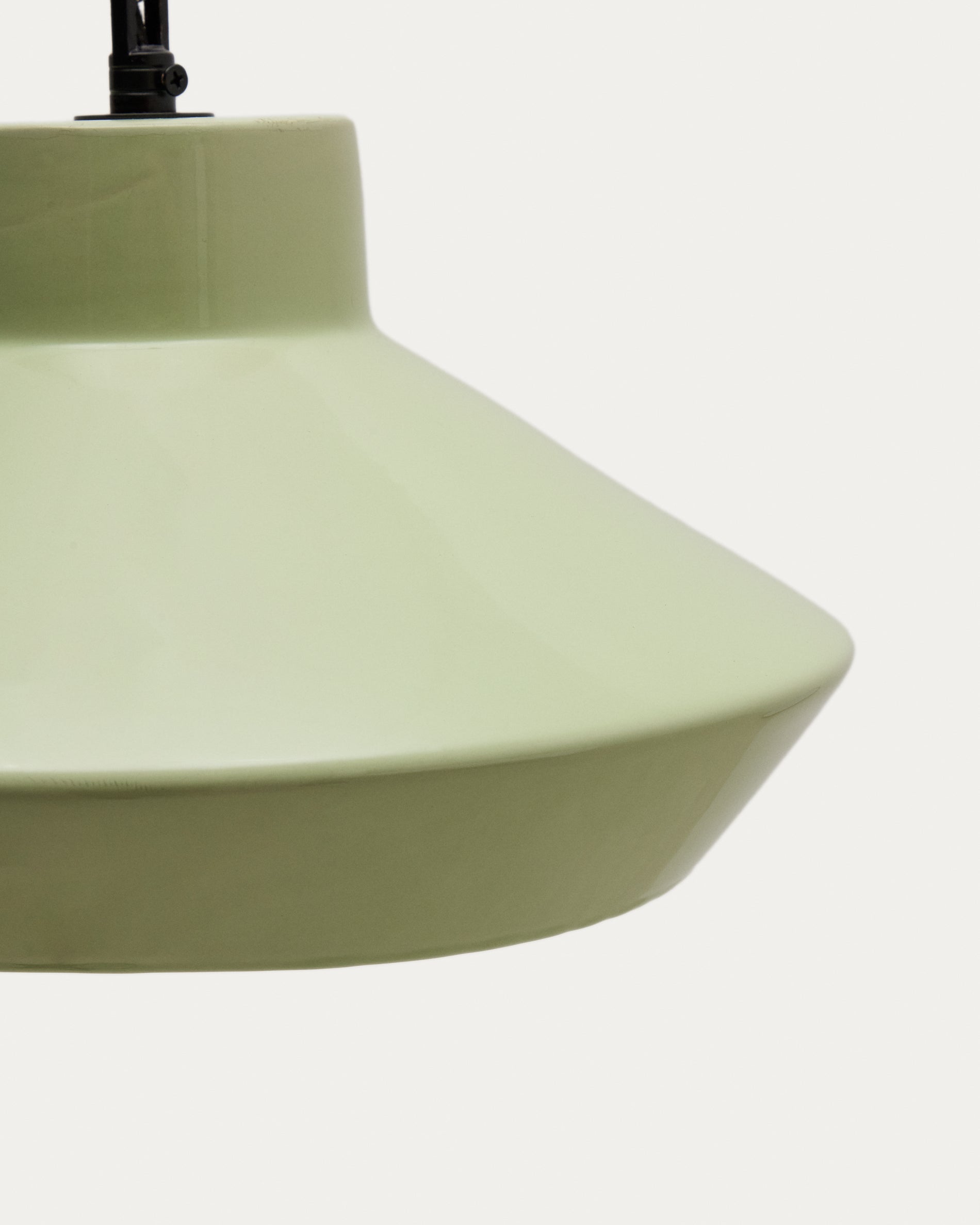 Portol green ceramic ceiling lamp - Detail