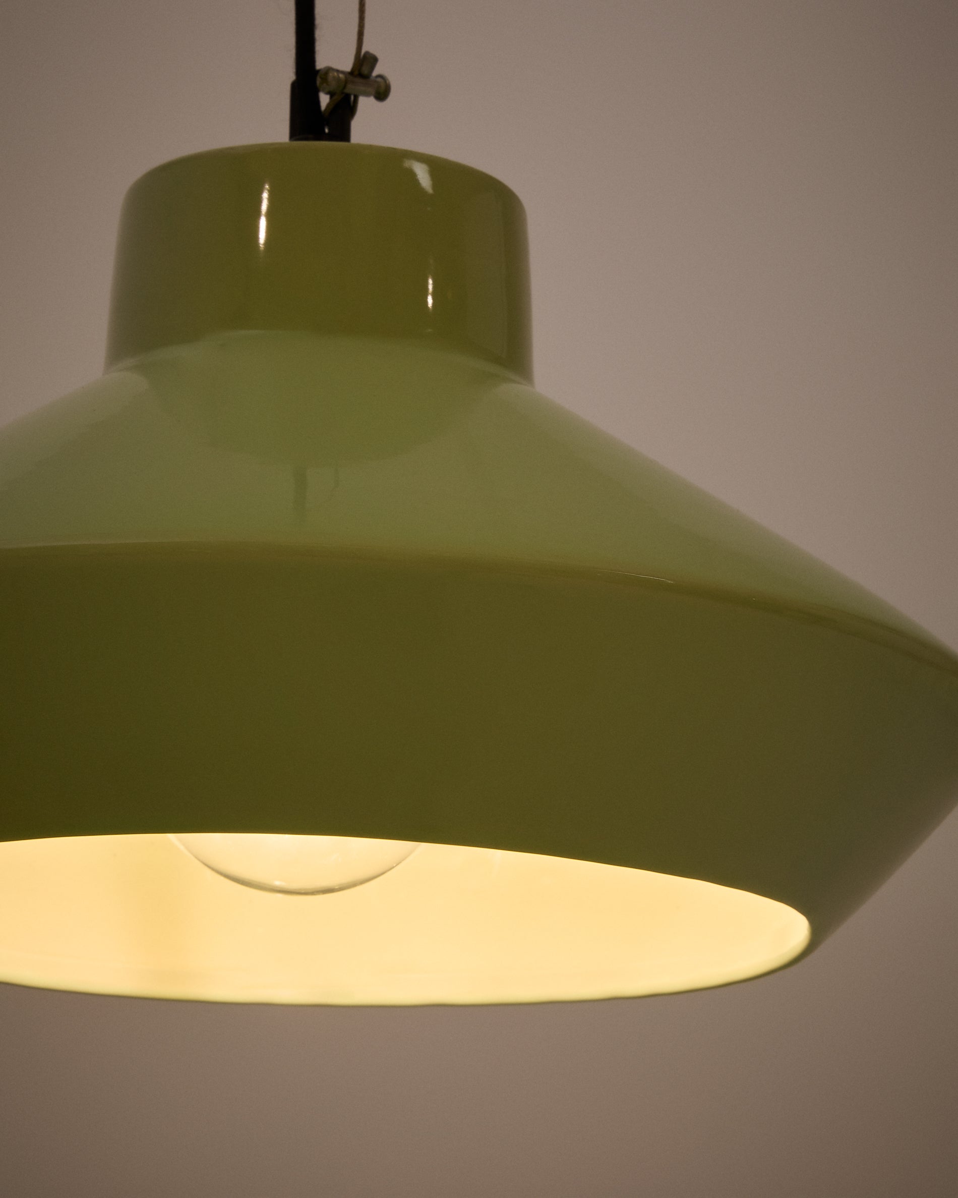 Portol green ceramic ceiling lamp - Detail