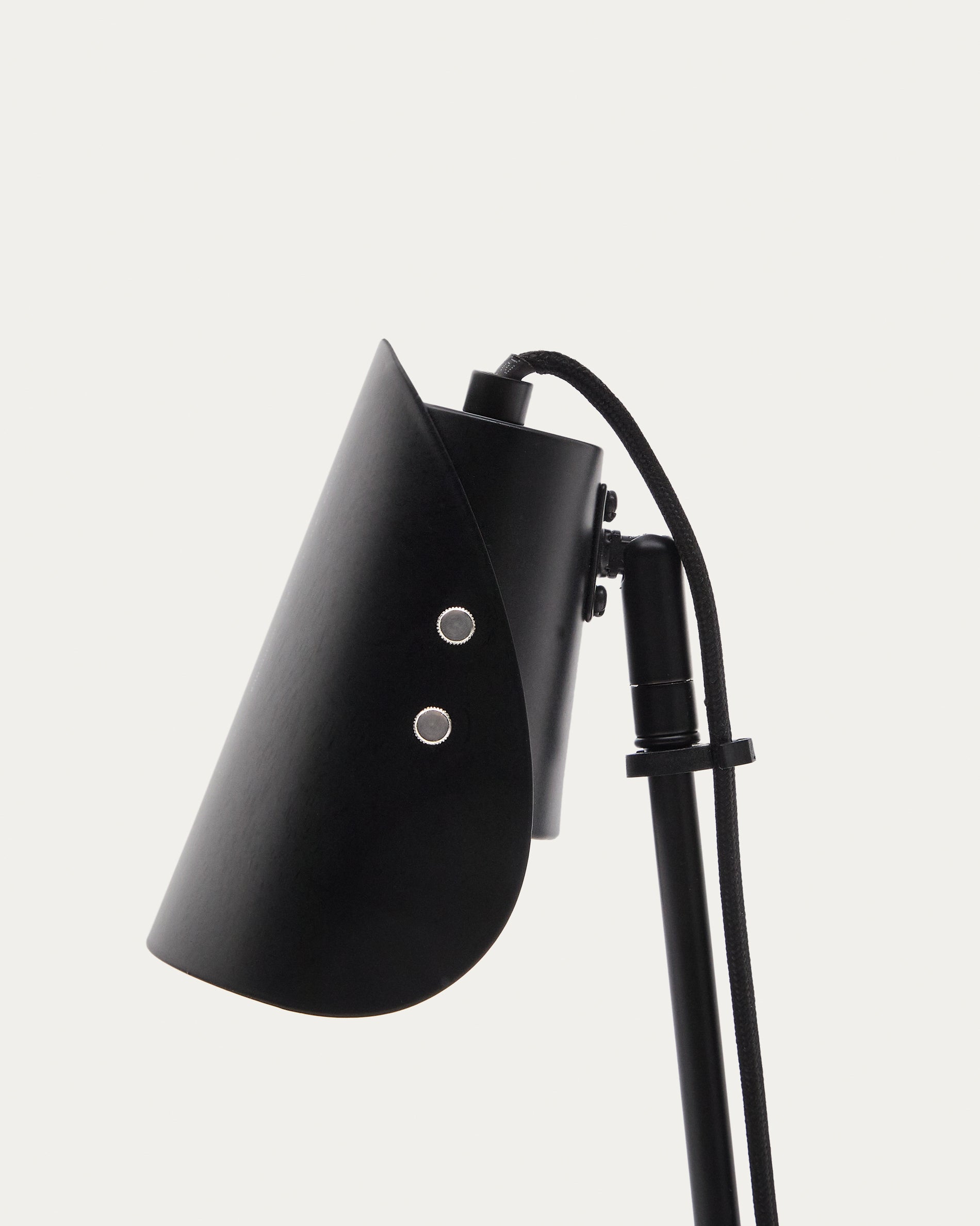 Jula desk lamp with clamp in black metal - Detail