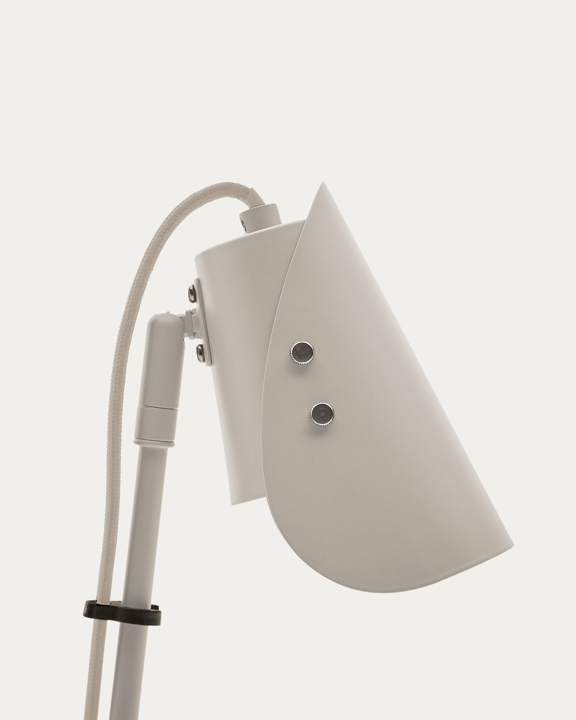 Jula desk lamp with clamp in grey metal - Detail